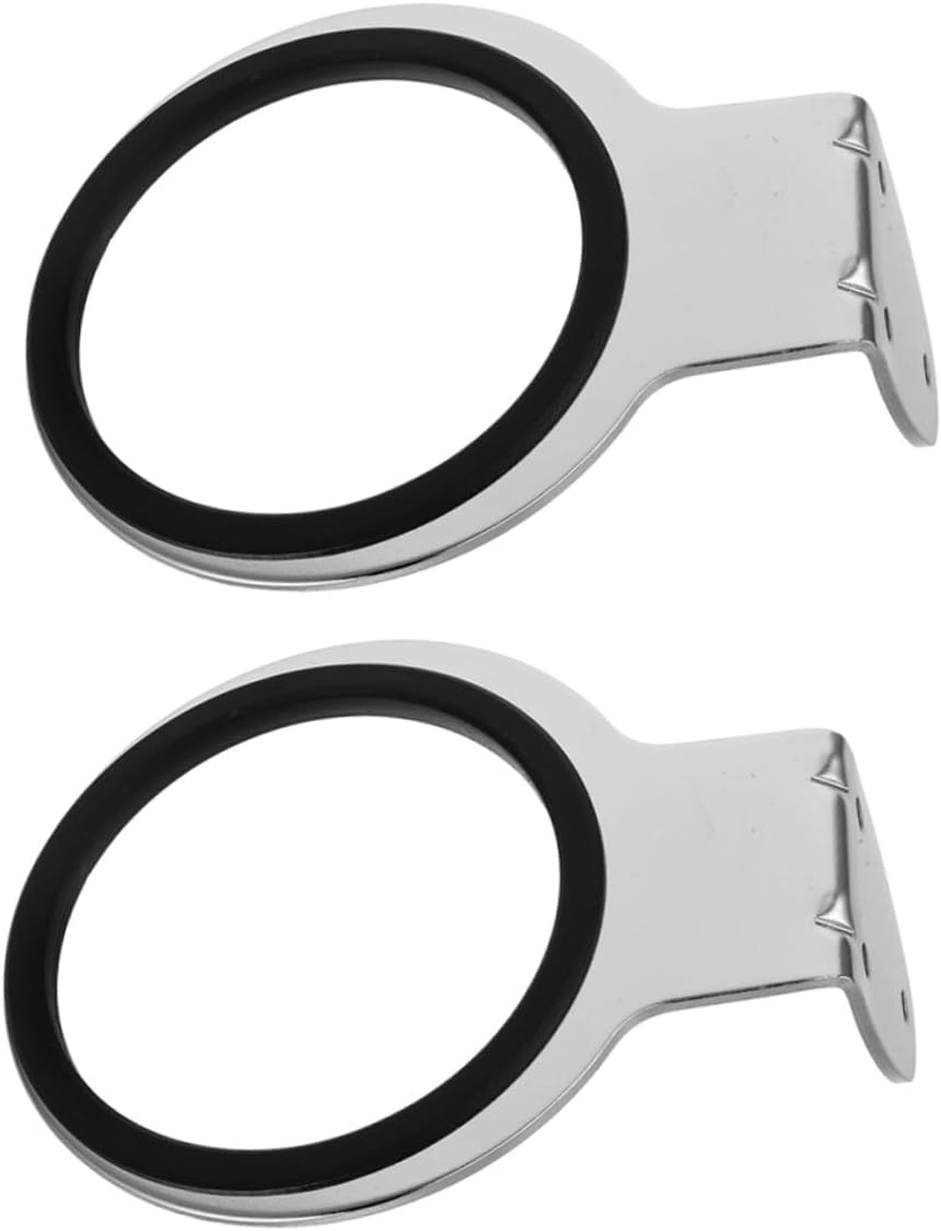 OATIPHO 8 Pcs Stainless Steel Hair Dryer Holder Wall Mounted Blow Dryer Organizer Space Saving Bathroom Rack Convenient Storage and Easy Access for Salon and Home Use