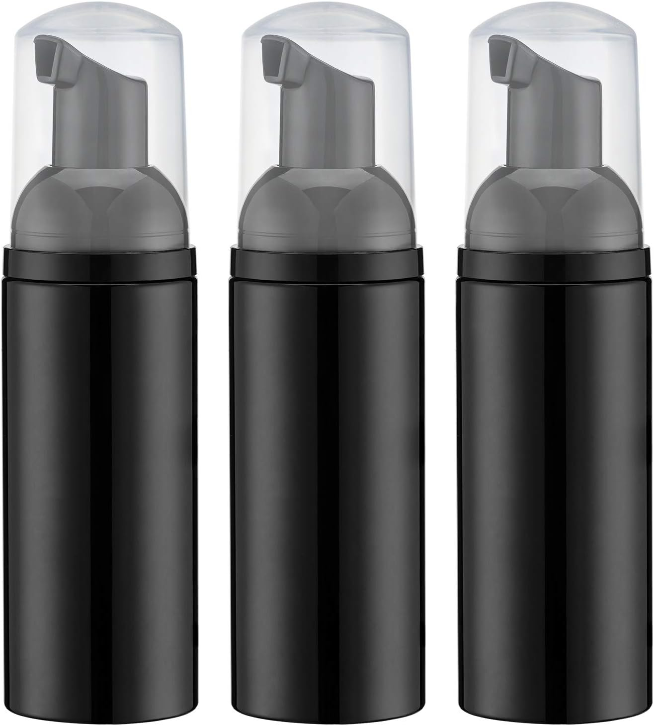 Tekson 10PCS Soap Foam Bottle (2 Oz), Empty Travel Foaming Lash Shampoo for Cleanser, Dispenser (Yellow Pump)