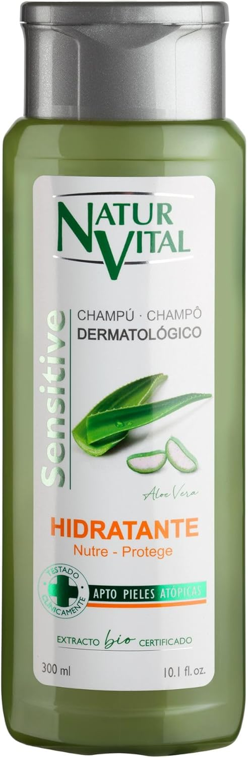 Hair Shampoo Aloe Vera - Moisturiser - 300 Ml/Natural & Organic image number 1