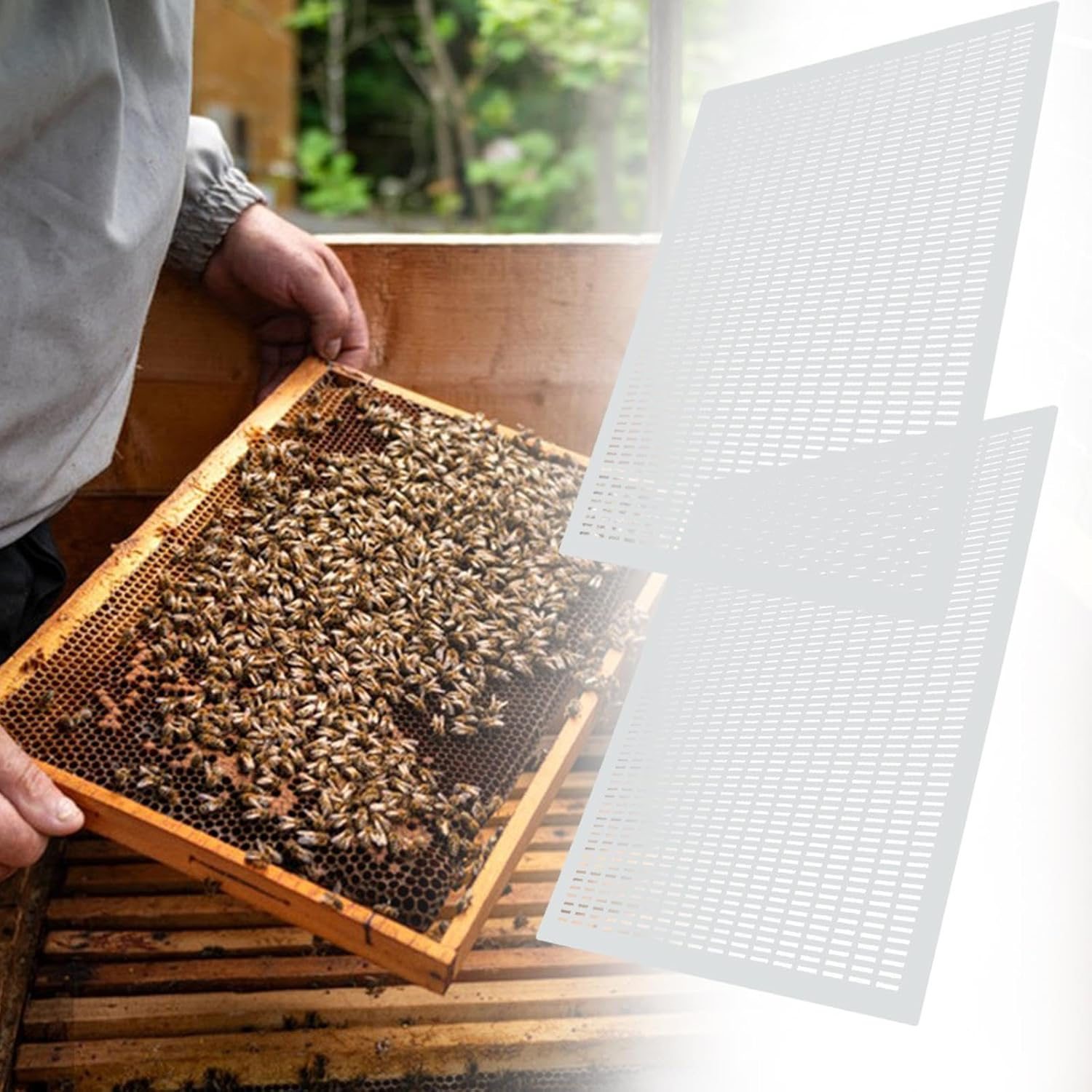 2Pcs Queen Excluder Plastic Beekeeping Queen Excluder Cutable Design Practical Proffesional Queen Bee Excluder for Beekeeping