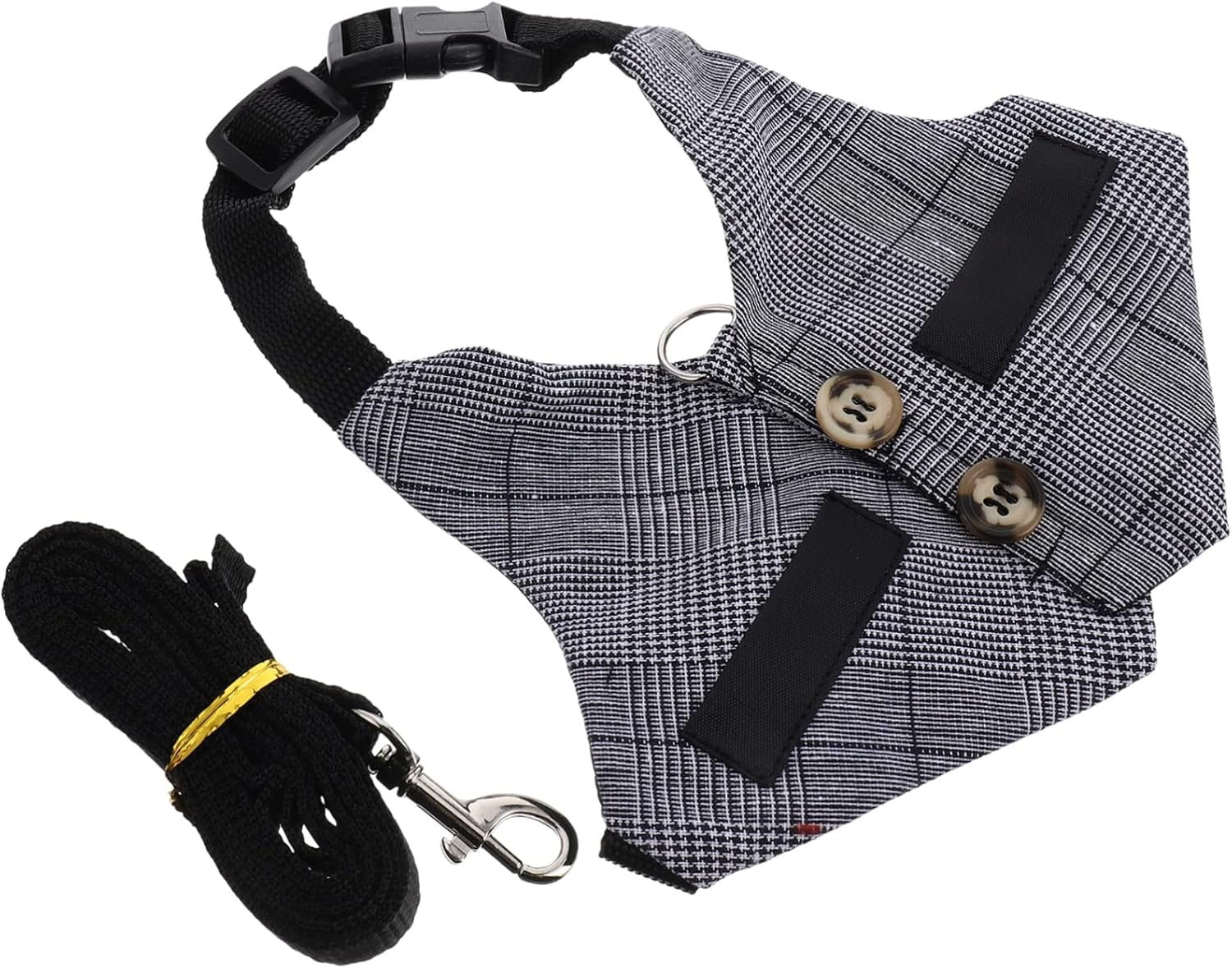 Rabbit Stripe Harness and Leash Set Adjustable Bunny Vest Small Suit Style Pet Harness Anti-Escape Design Suitable for Small Animals and Indoor Outdoor Use image number 5
