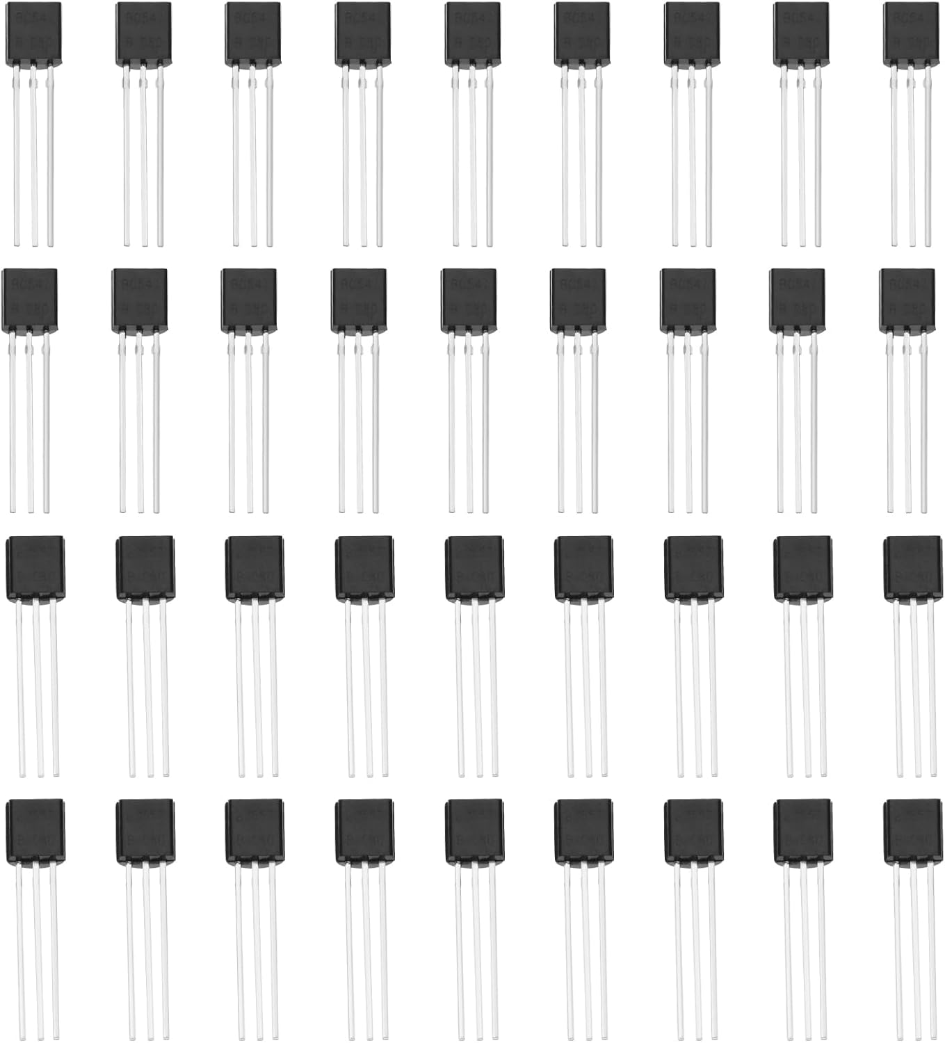 OTOTEC 100PCS Low Power Transistor Low Power Triode Transistor Kit BC547 NPN Transistor BC557 PNP Transistor for Solar Panel Electronic DIY Project