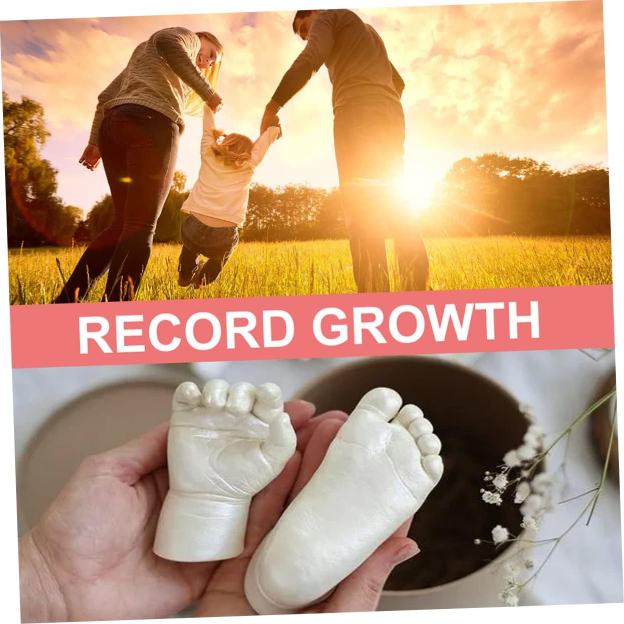 Hand Mold Powder for Newborn Hand Casting Kit for Boys and Girls Use as Keepsake