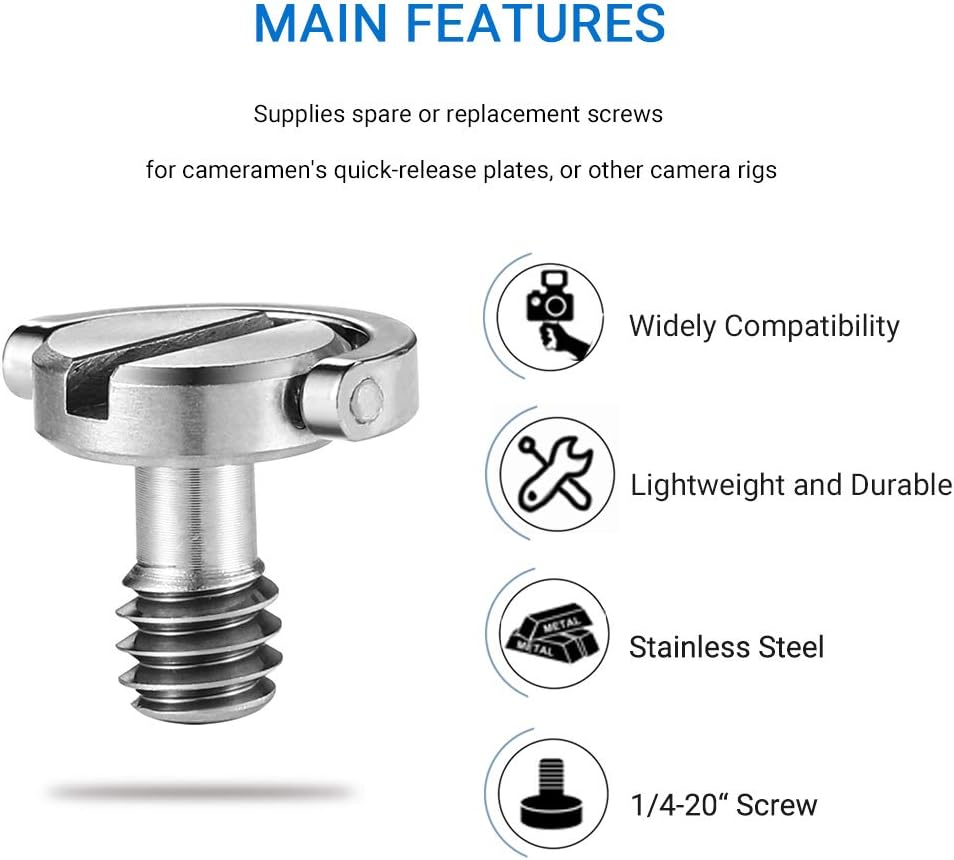 Smallrig D Shaft D-Ring 1/4 Inches Thead Camera Screw for DSLR Camera Rig - 838 image number 3