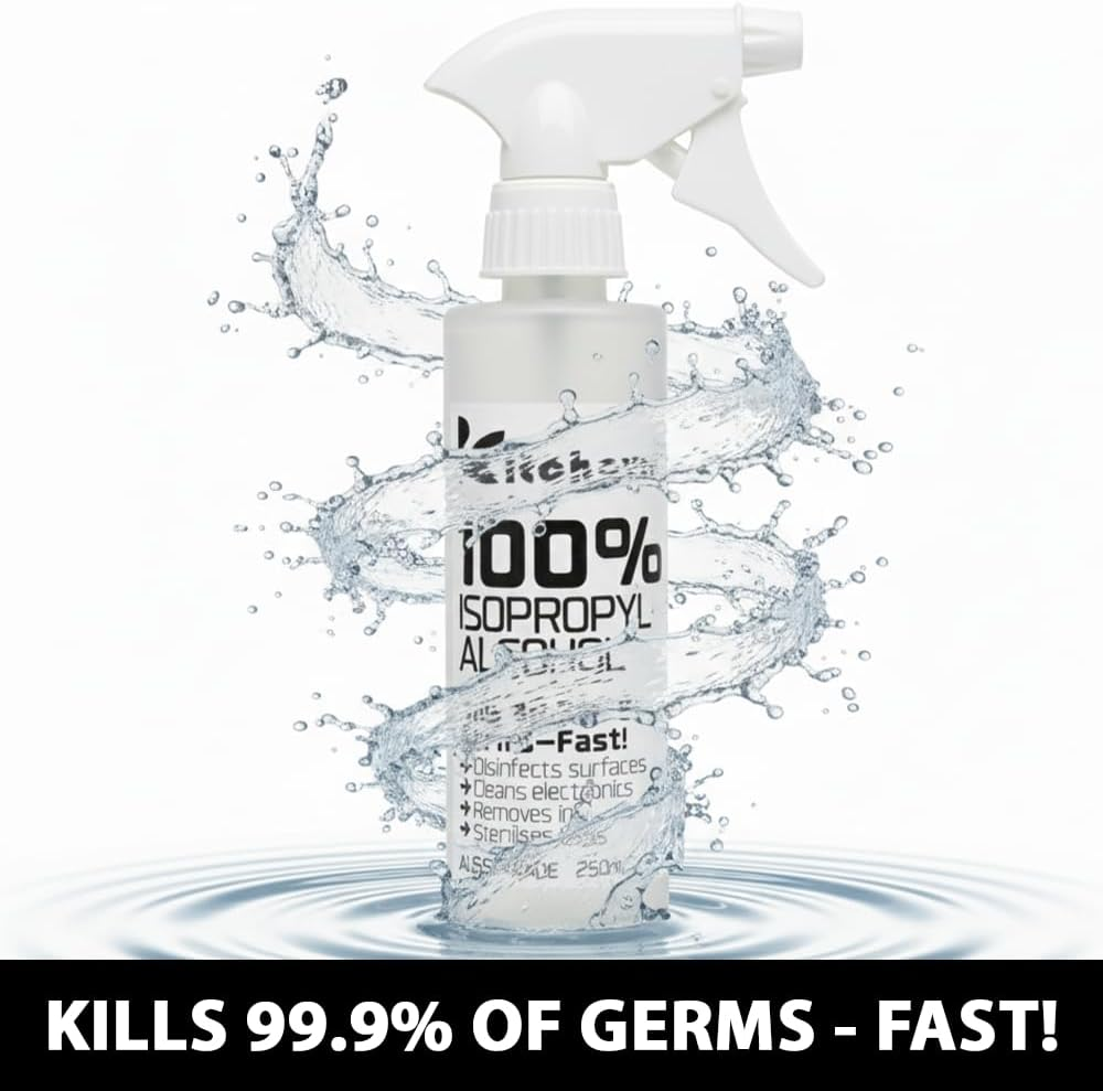 100% Isopropyl Alcohol IPA Cleaner, Premium 250Ml Spray Bottle for Cleaning, Disinfecting, and Sanitising, High-Quality Formula for Home, Office, and Industrial Use image number 5