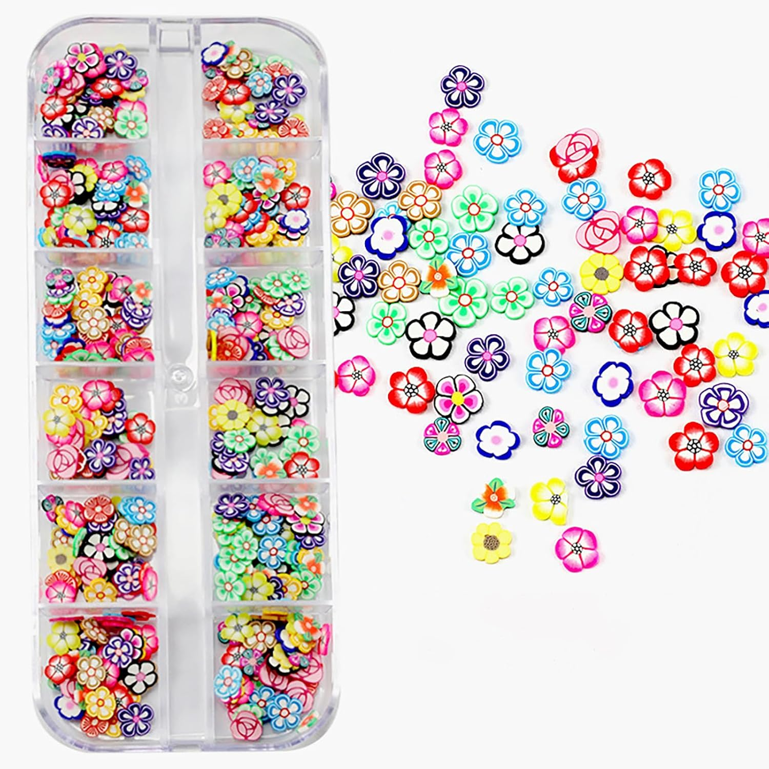 2 Boxes 3D Fruit Slices Nail Art Slices Polymer Clay Fruit Slime Charms Lip Gloss Making Supplies Nail Art Decorations image number 1