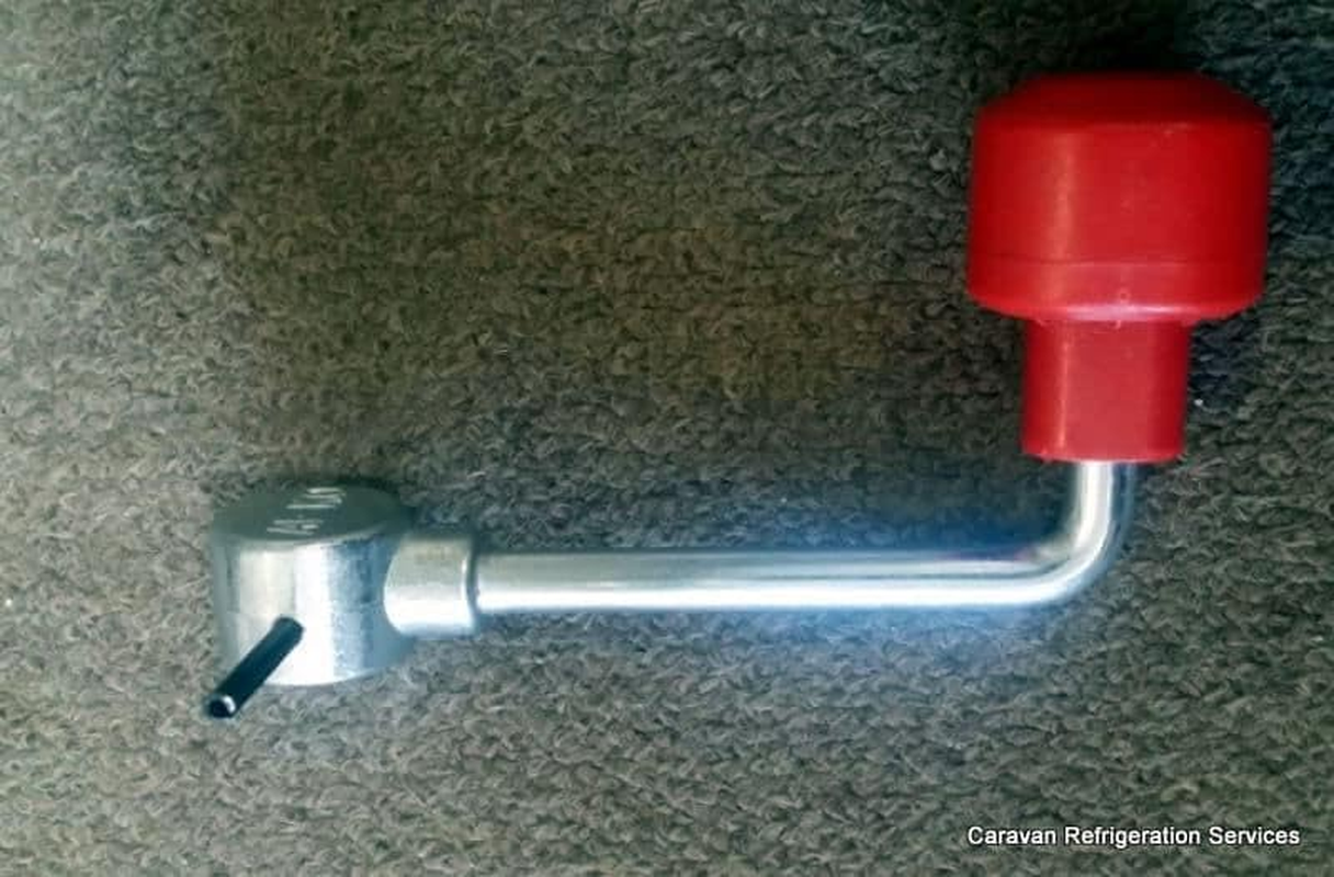 Alko Jockey Wheel Handle Genuine Alko Replacement Part with Pin Mount image number 1