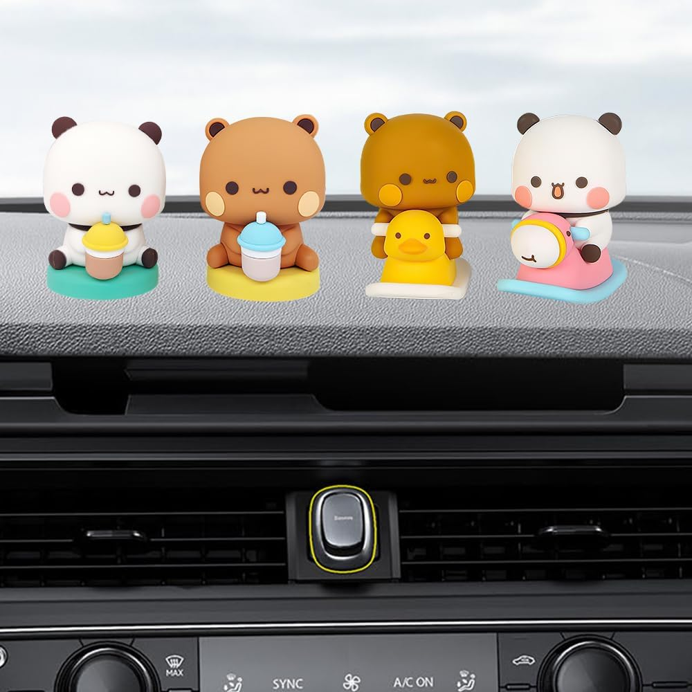 LUFEIS Bubu Dudu Bobble Figures, Pack of 4 Bubu and Dudu Figures image number 4