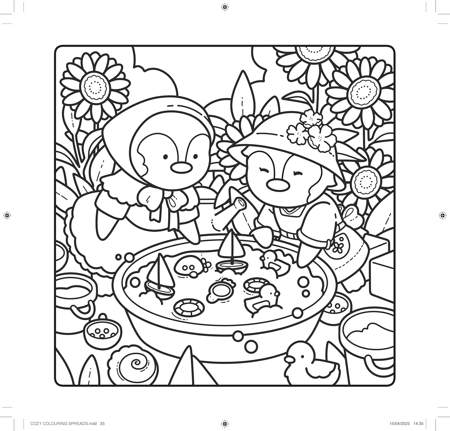 Cute & Cosy: Cuddly Days: a Simple, Snuggly Colouring Book image number 5