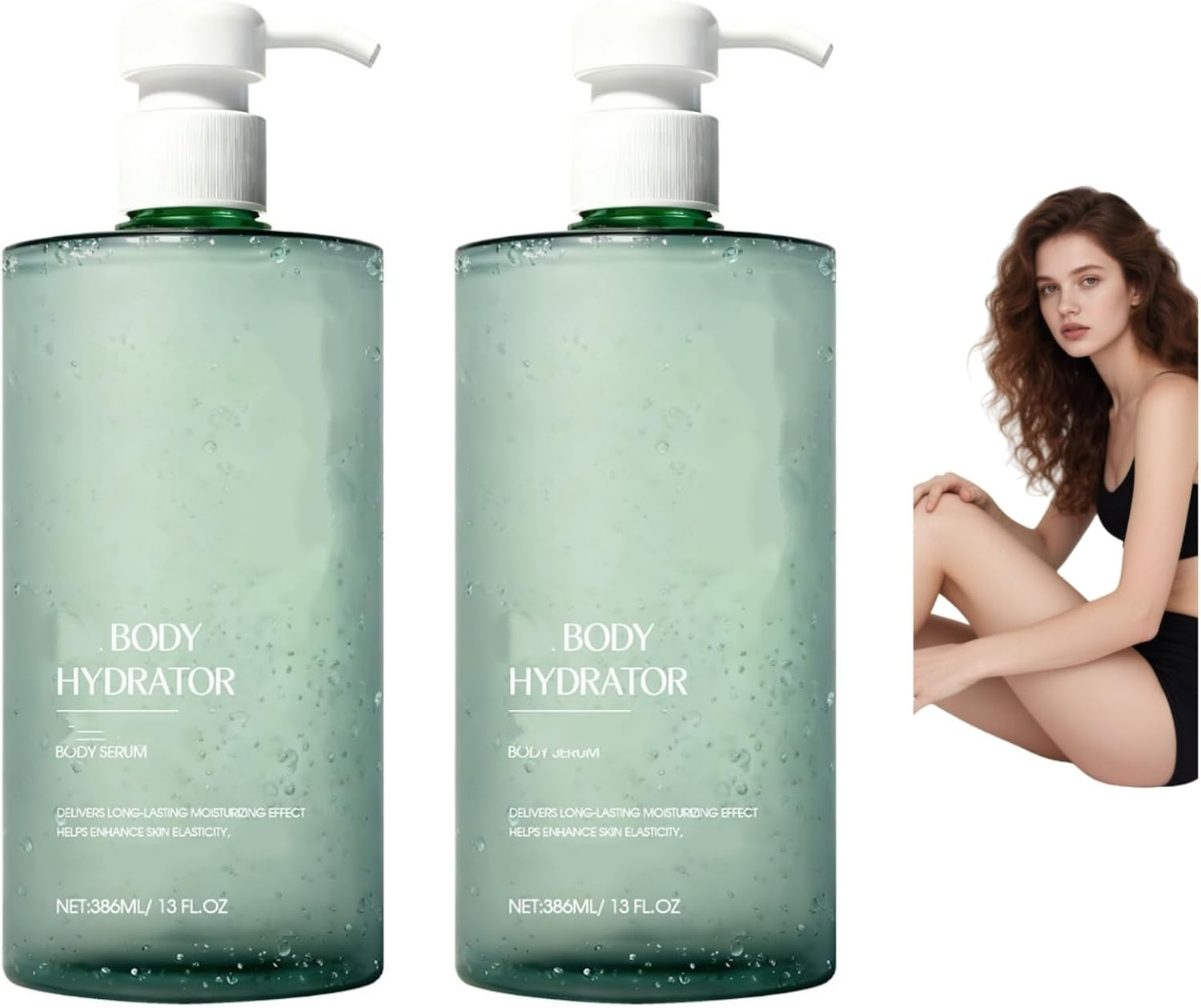 Body Hydrator Body Serum - 386ML/13 FL OZ, Fast-Absorbing Non-Greasy Moisturizer for Dry Skin, Long-Lasting Hydration & Elasticity Boost,Smooth Skin,Lightweight (1PCS)