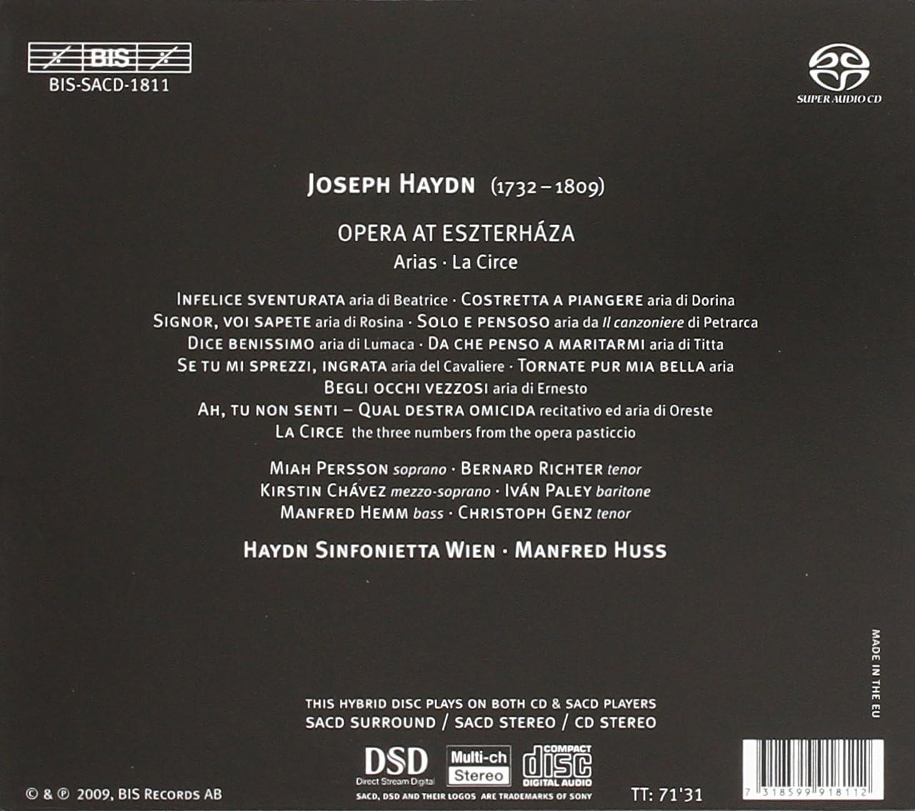 Haydn J. Opera at Eszterhaza