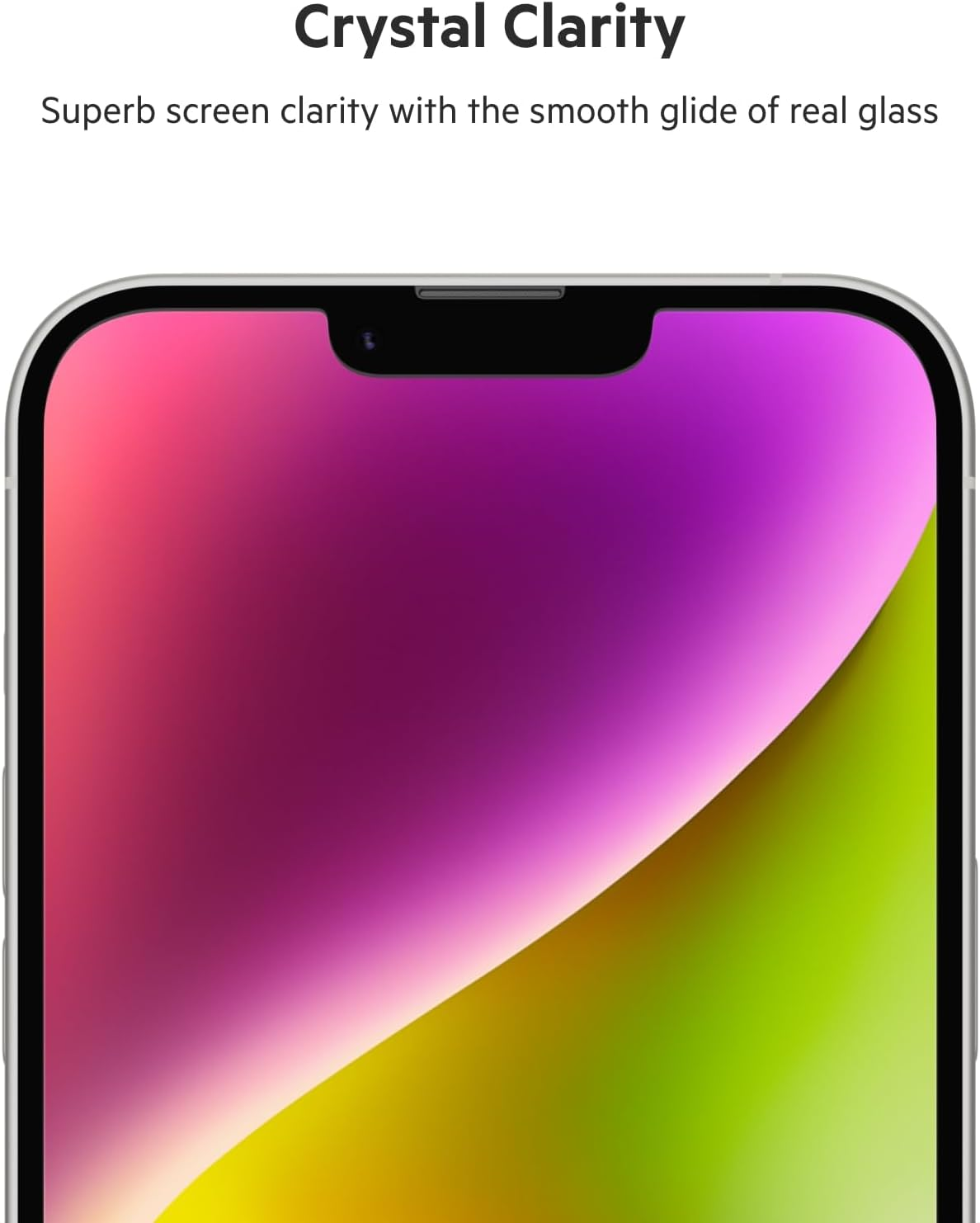 Belkin Iphone 14 Plus/13 Pro Max Screen Protector Ultraglass, Antimicrobial-Treated, Easy Application Bubble Free with Included Guide Tray, Transparent image number 4