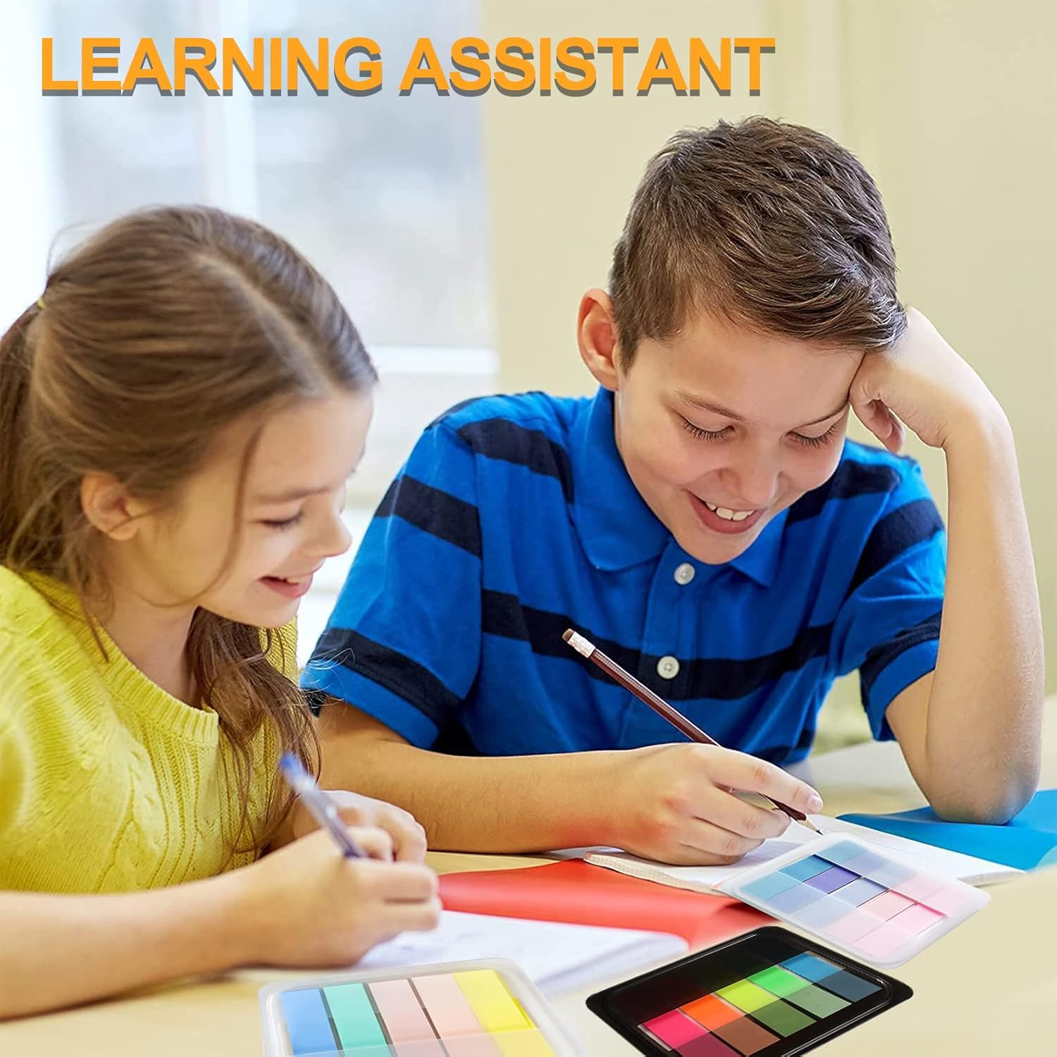 300 Pcs Sticky Tabs, Transparent Page Markers with Base Box, Colorful Book Annotation Kit, Clear Index Tabs with Translucent Index Stickers for Books Page Bookmarks Office Supplies image number 4