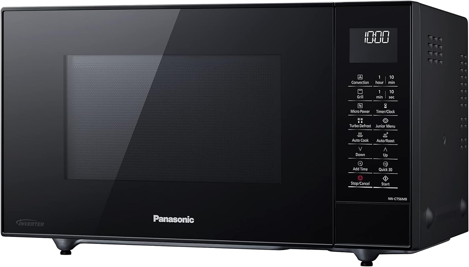 Panasonic Space Saving 3-In-1 Convection 27L Microwave Oven 1000W with Turbo Defrost and 29 Auto Menu Programs (NN-CT56MBQPQ) image number 6