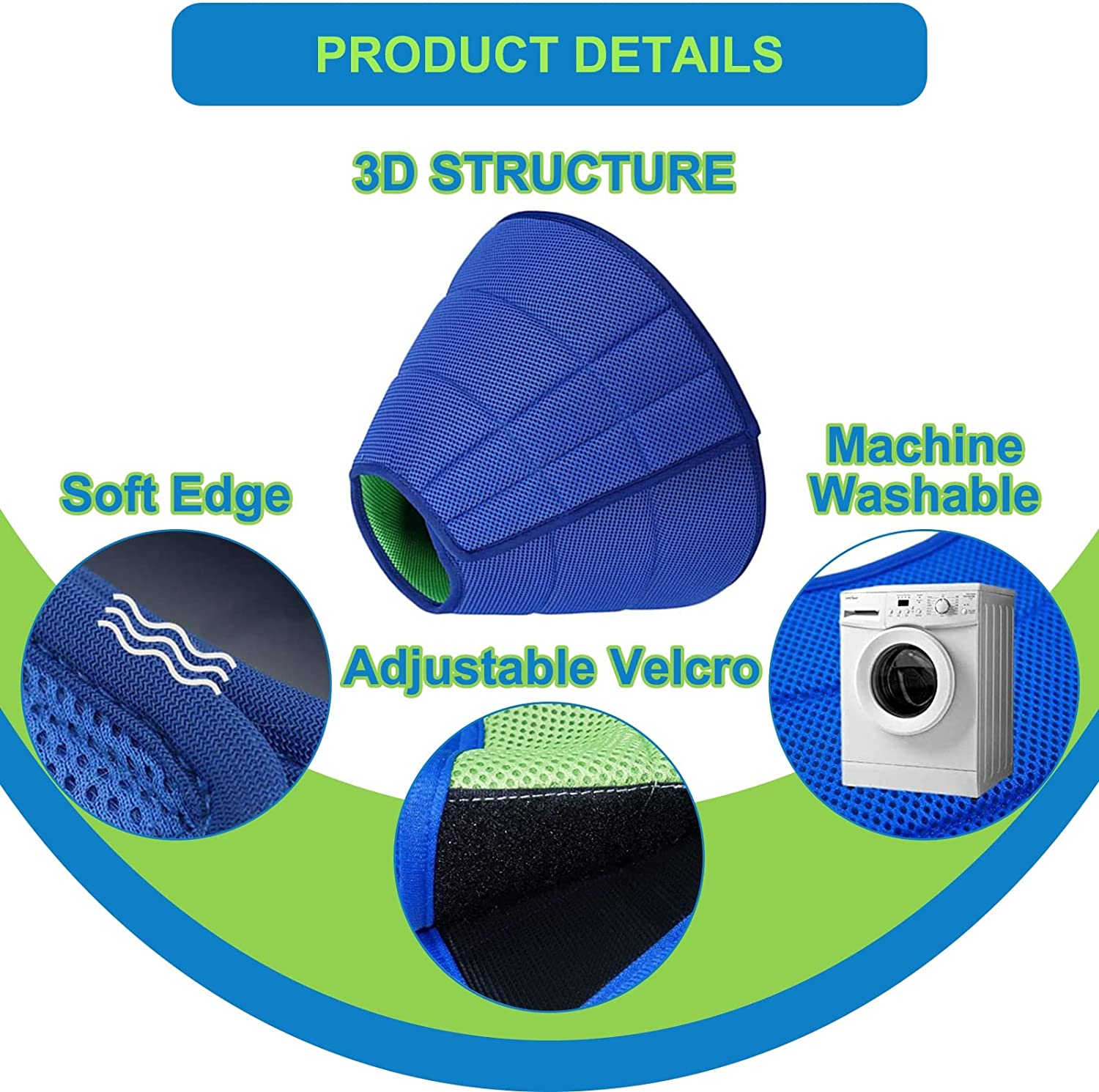 Extra Soft Dog Cone for Dogs after Surgery, Breathable Dog Cones for Large Medium Small Dogs and Cats, Lightweight Dog Recovery Collar for Pets image number 2