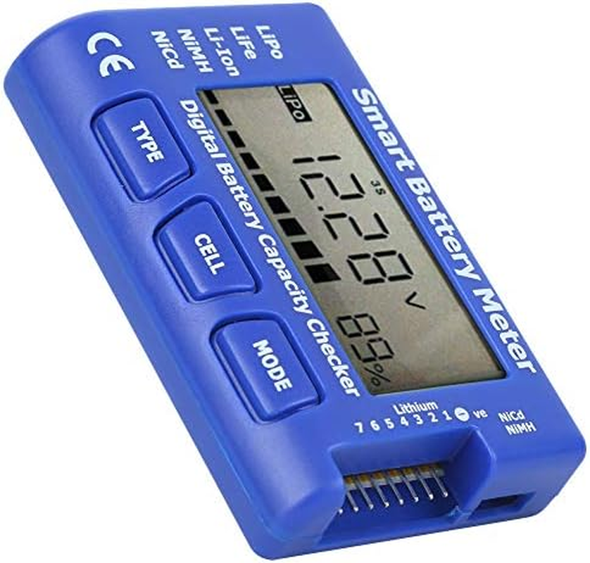 Viagasafamido 5 in 1 Battery Meter, Intelligent Cell Meter Digital Battery Checker Balancer with LCD Display for Lipo Life Liion Nimh Nicd Cell image number 6