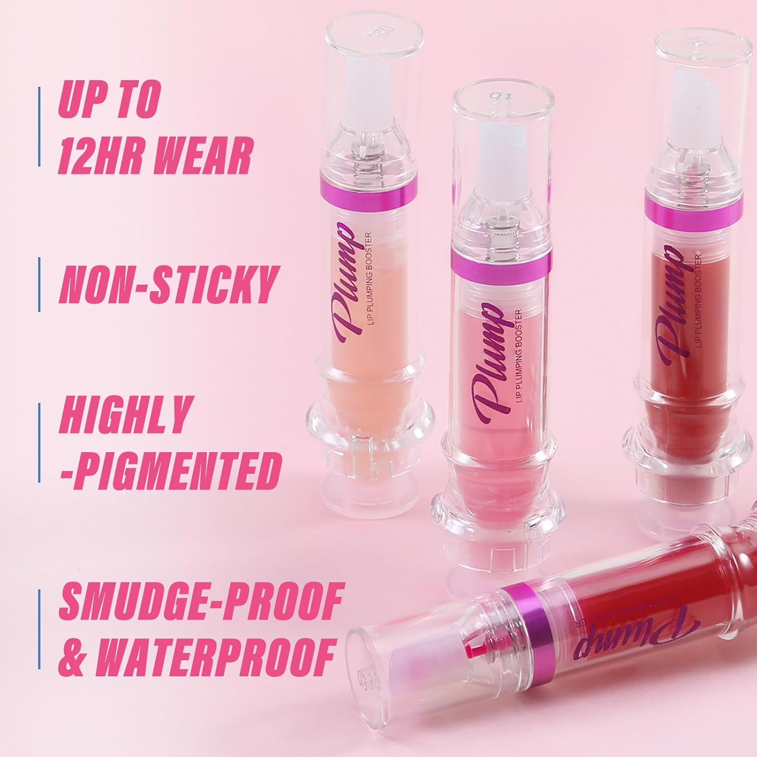 Apooliy Plumping Lip Gloss,Hydrating Lip Oil,Moisturizing Lip Balm,Shiny Transparent Lip Glow, Long Lasting Nourishing for Women Lip Care image number 4