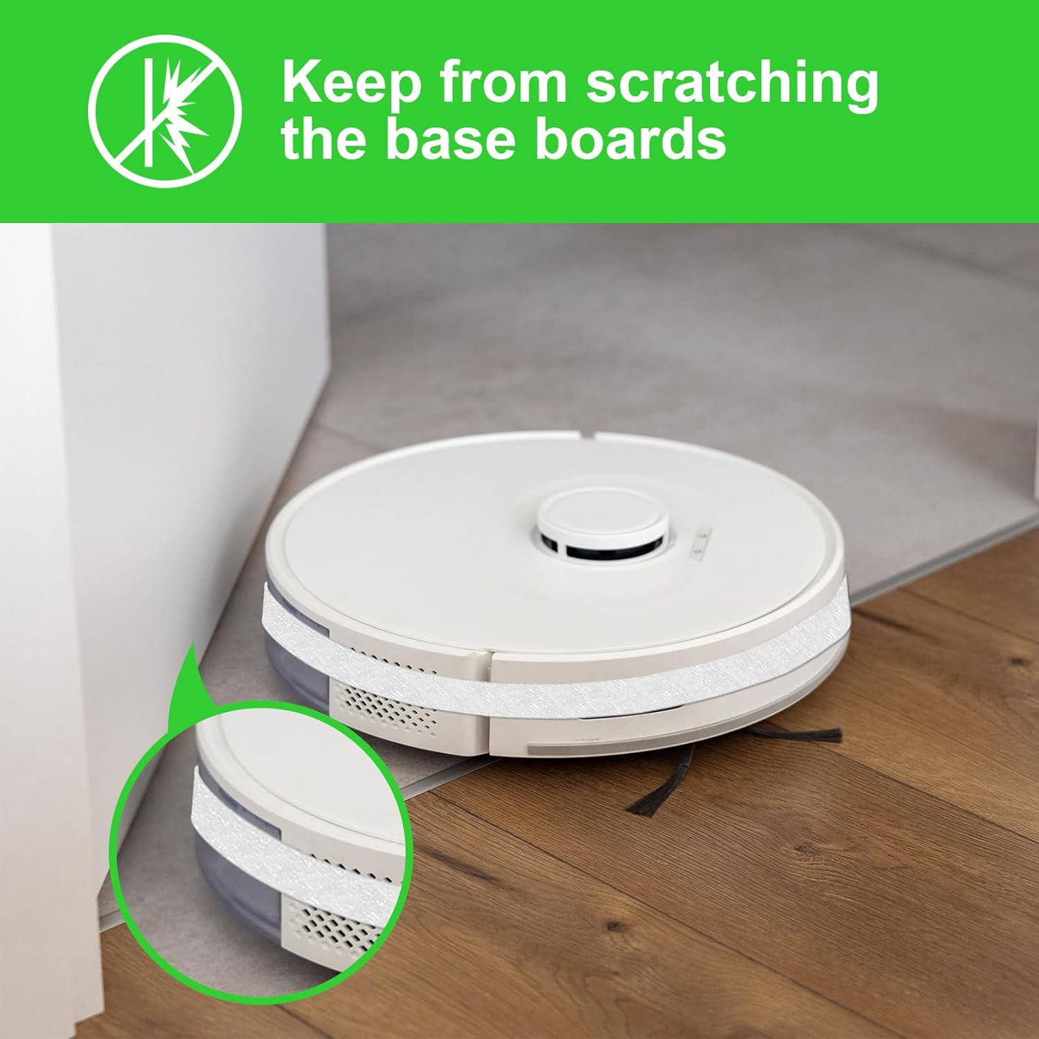 Felt Strips with Adhesive Backing, Felt Tape with Adhesive Backing, Felt Furniture Strips 2 Pack Roll 1/2"X 60" White, Felt Strips for Furniture image number 2