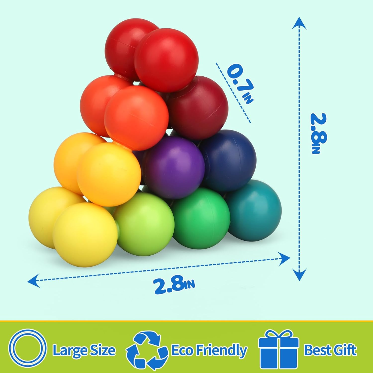 Autism Sensory Toys for Kids Toddler Boy, Cool Fidget Desk Ball Ring Toys for Adults Teens Children, Calm down Airplane Car Travel Toys Gifts for Boys Girls Age 3-12 Years Old Age 3 Pack image number 4