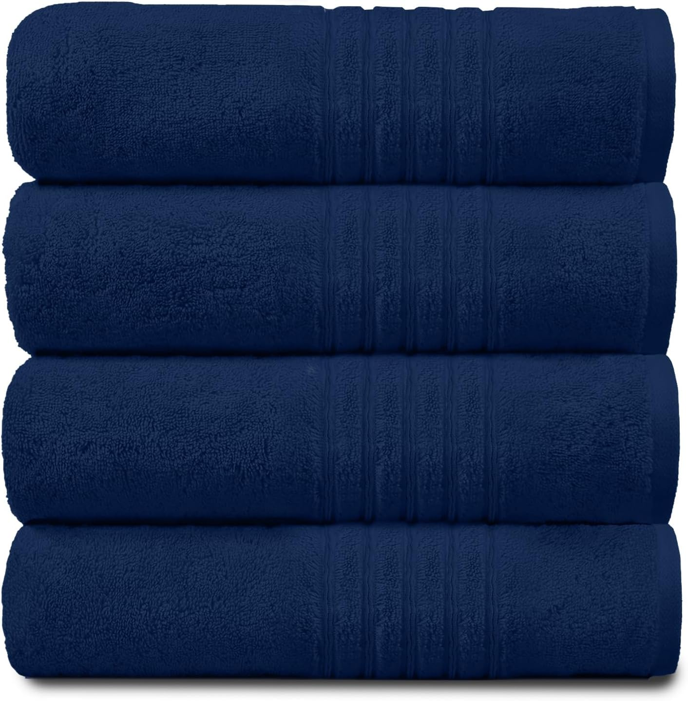 GC GAVENO CAVAILIA 4 PK Extra Large Bath Sheet, Water Absorbent Cotton Towels, 450 GSM Quick Dry Towels Set, Charcoal