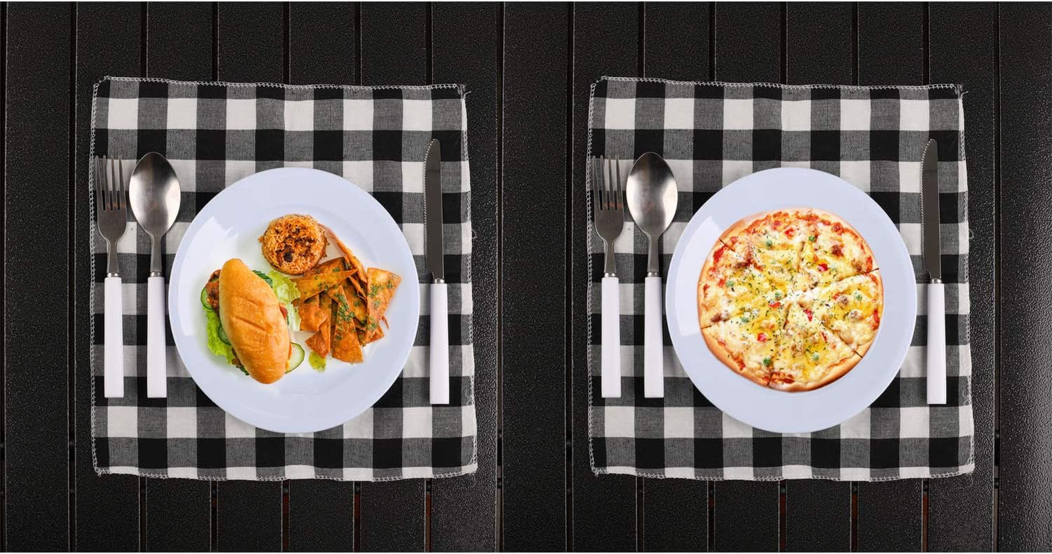 Picnic Set for 2 - Includes 16 Pcs, Portable Travel Utensils with Case, Reusable Camping Cutlery Plates, Stainless Steel of Spoons and Forks, for Hiking, Camp, BBQ, Gift