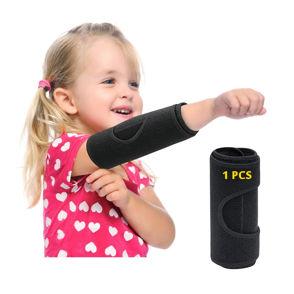 Pediatric Elbow Brace Child Straight Arm Splint Kids Elbow Immobilizer Extension Brace Cubital Tunnel for Sleeping Ulnar Nerve Entrapment Thumb Sucking Stop for Kids Child Restraint Strap