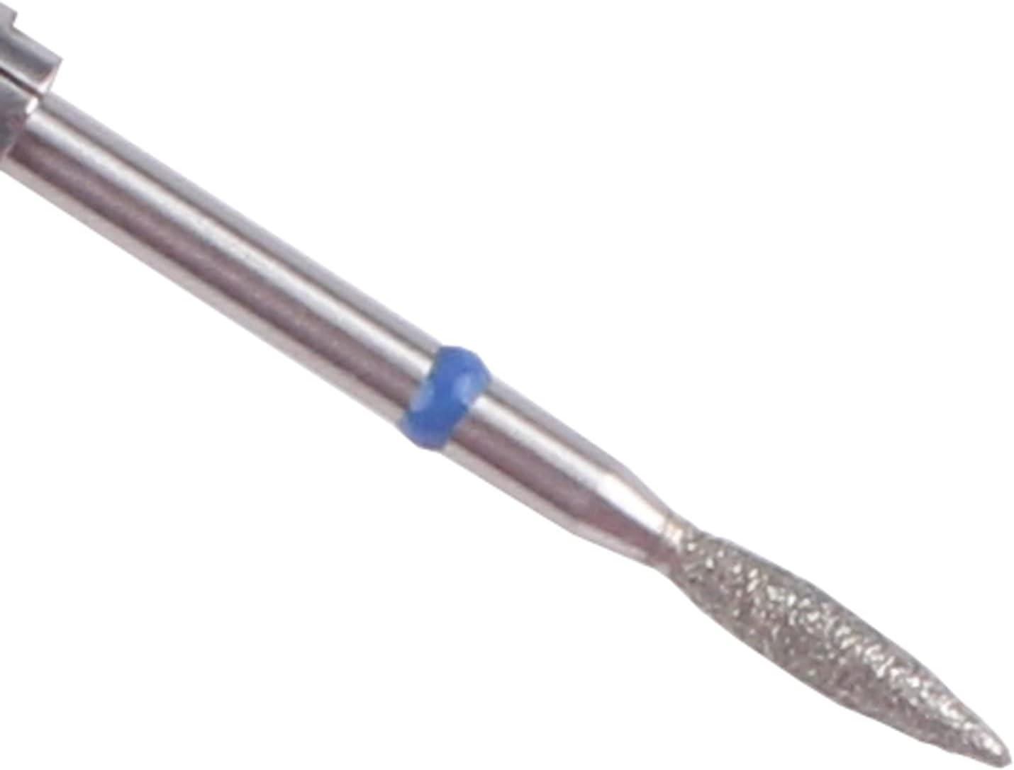 MZCMSL Flame Shape Diamond Cuticle Nail Drill Bit Set, 6Pcs Pro Manicure Drill Bits for Nail Prep, 3/32 Shank Efile Bit(Fine+Medium) image number 2