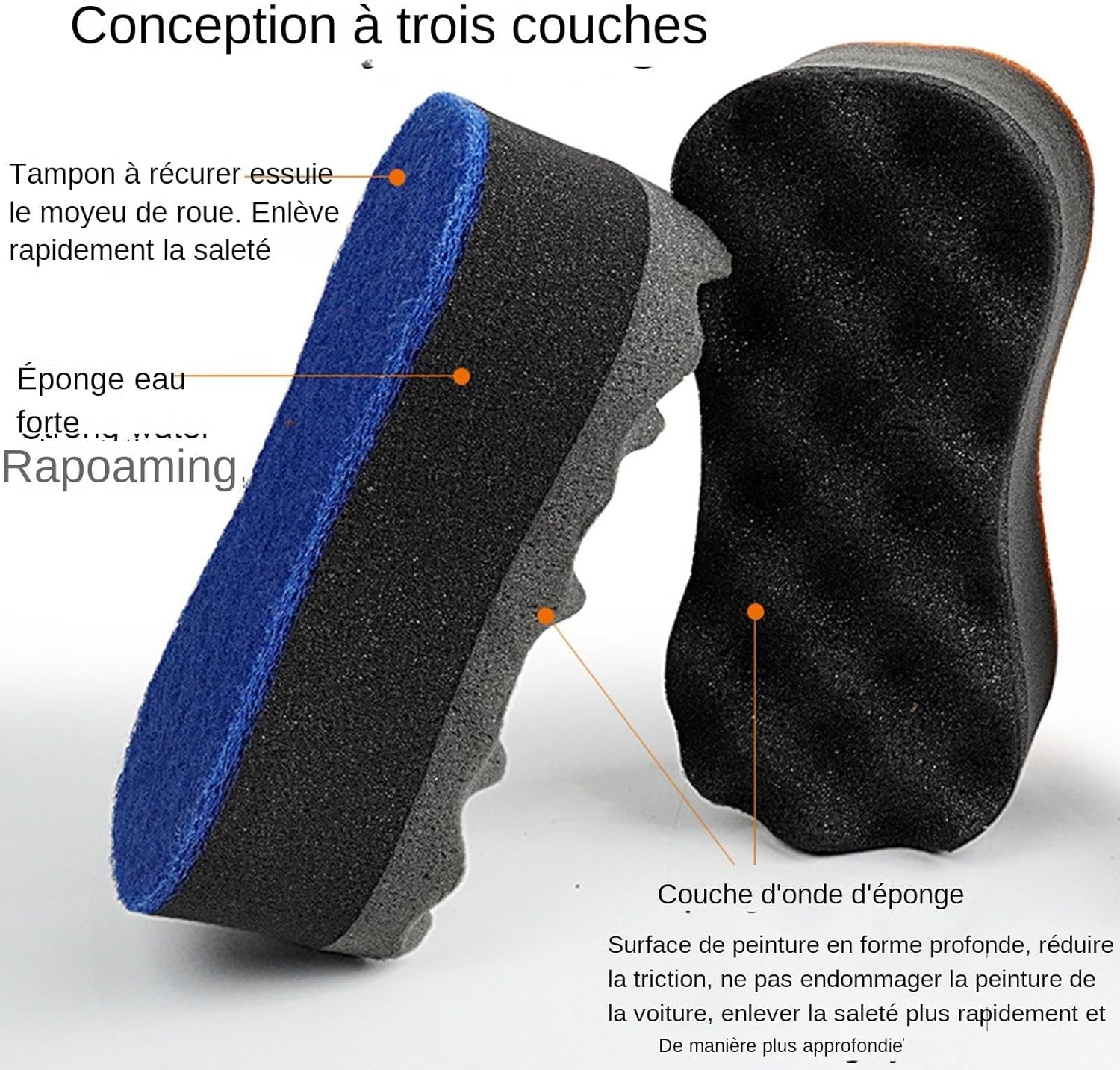 Car Sponges - Detailing Sponges, Vehicle Cleaning Sponge | Multipurpose Household Scrub, Wash Sponge for Truck, SUV, Automotive Details, Automotive Care Sponges for Car Cleaning Sponges