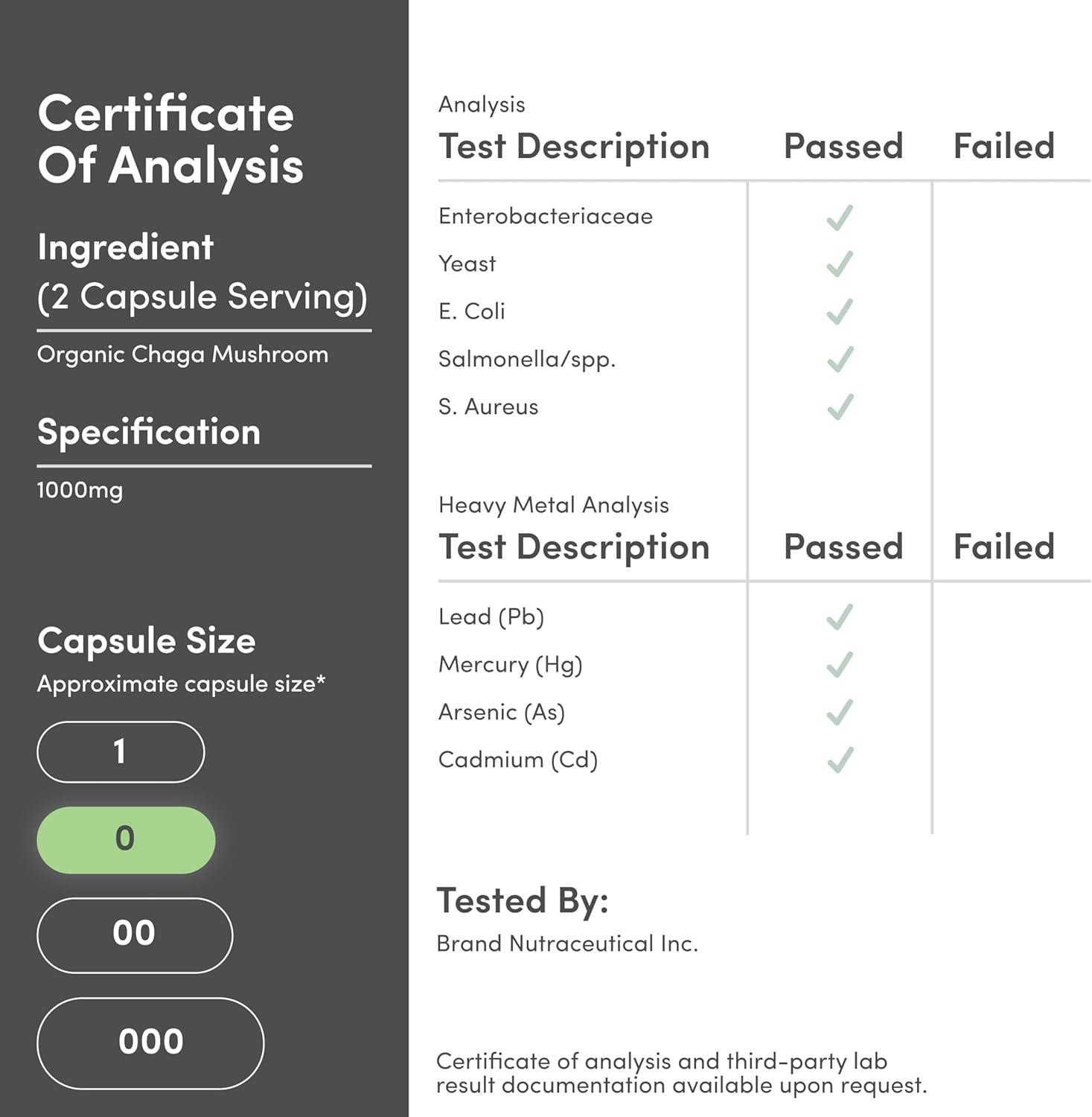 Chaga Mushrooms Capsules 120 Count (1,000Mg per Serving) High in Polysaccharides, Beta Glucans, and Terpenoids - Grown and Made in the USA, Vegan Safe, Organic by Double Wood Supplements
