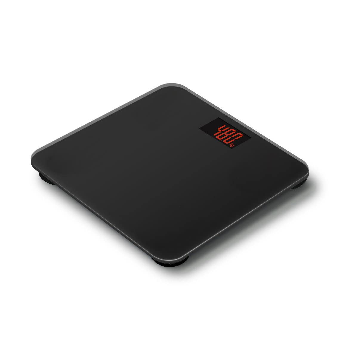 Digital Electronic Bathroom Scale 180Kg Capacity with Red LED Display Weight Management 26 * 26CM Glass Platform image number 3