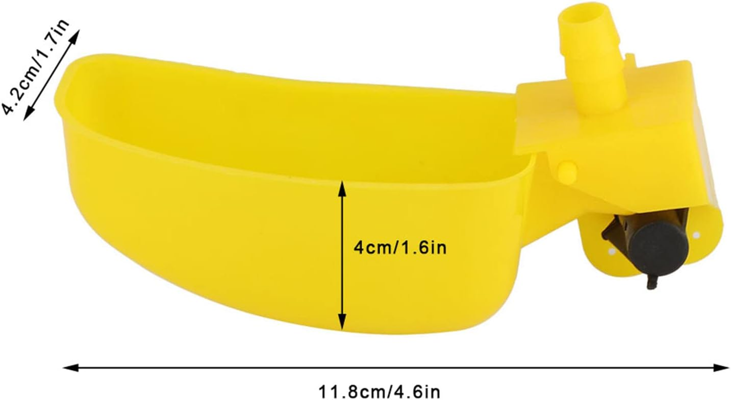 12Pcs Quail Water Cups, Plastic Poultry Waterer Feeder Breeding Equipment, Quail Automatic Bird Waterer, Poultry Drinking Bowls for Chicken Bird Quail Drinker, Farming Tools image number 2