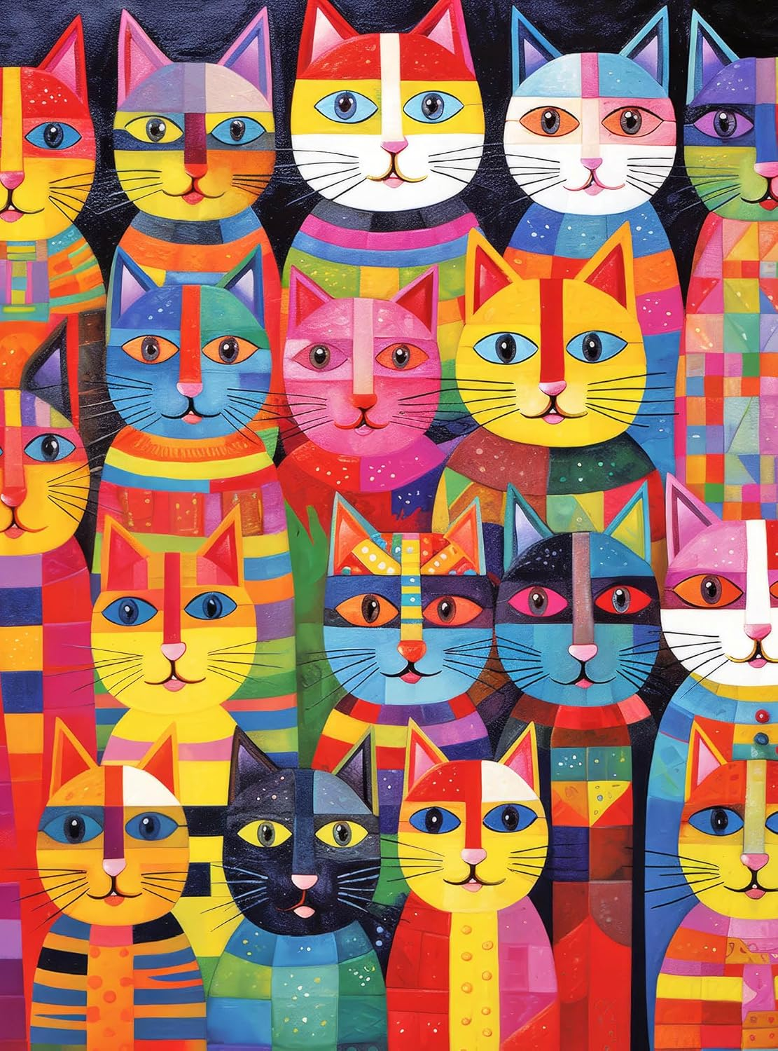 Cross & Glory &ndash; Rainbow Whiskers &ndash; 1000 Piece Jigsaw Puzzle for Adults | Whimsical Cat | Satin Finish for Reduced Glare image number 6