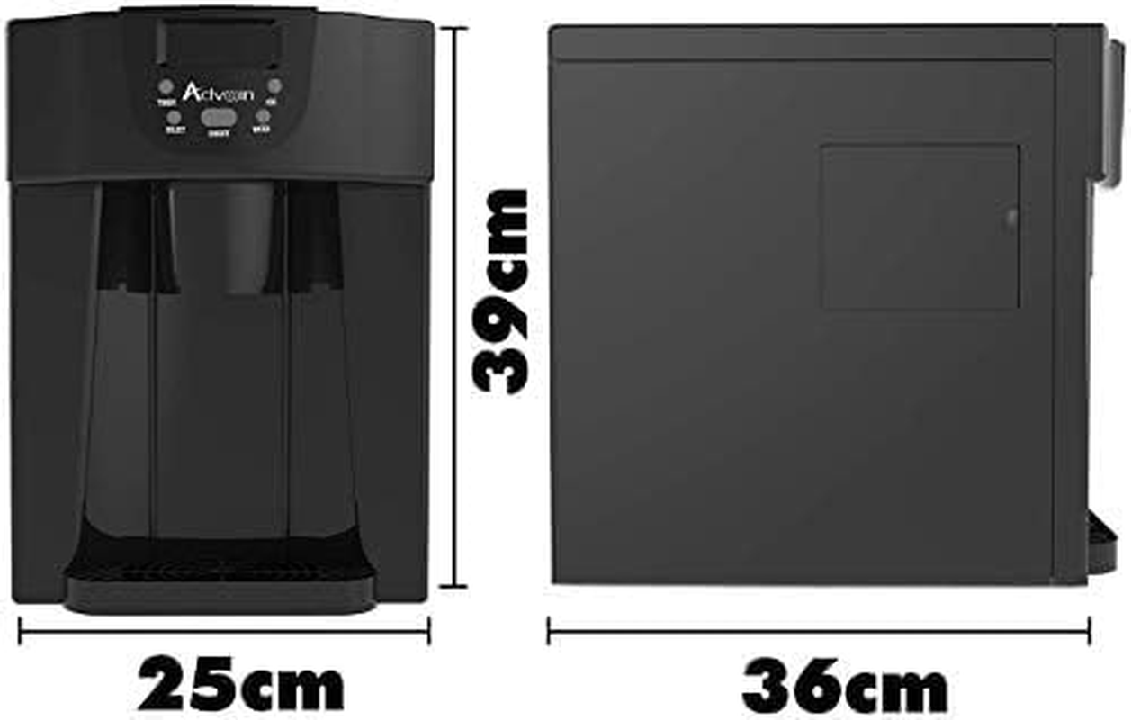 ADVWIN Countertop Ice Maker Built-In Water Dispenser, 12KG/24H, Portable Ice Cube Machine for Home, Bar, Party image number 3