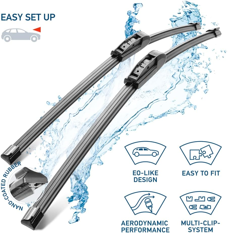 HELLA 9XW 358 164-291 Easy Set Upgrade Wiper Blade - Setup6045 - Flat Wiper Blade - for Left-Hand Drive Vehicles - 600/450 Mm - 24/18 Inch - Front - Quantity: 2 image number 5