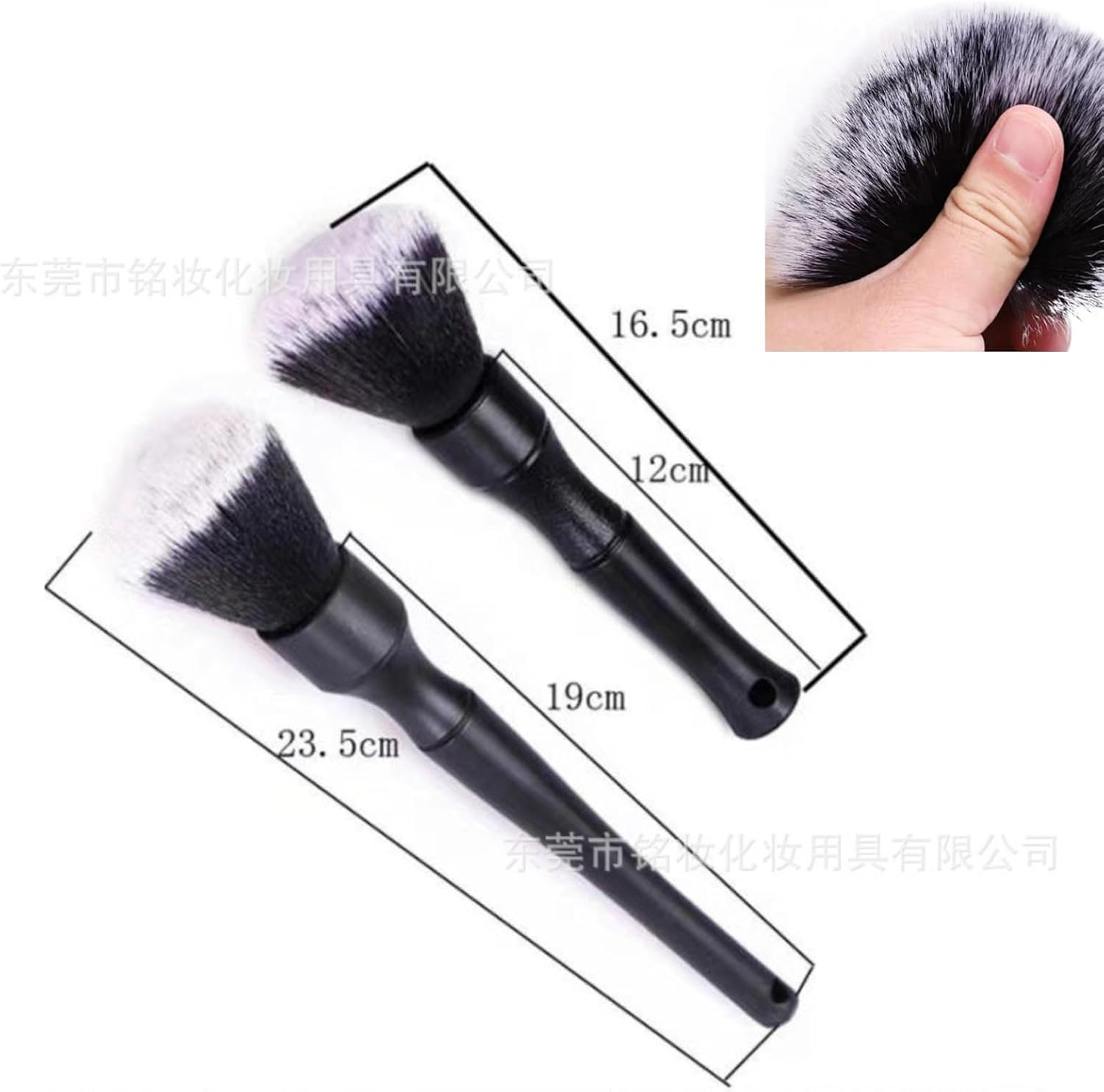 Car Detailing Brush Set, 2 Sizes, Ultra-Soft Bristles, Interior Exterior No Scratch for Cleaning Air Vent Engine ，Seat Wheel, Interior and Exterior Cleaning, Dashboard, Wheels image number 4