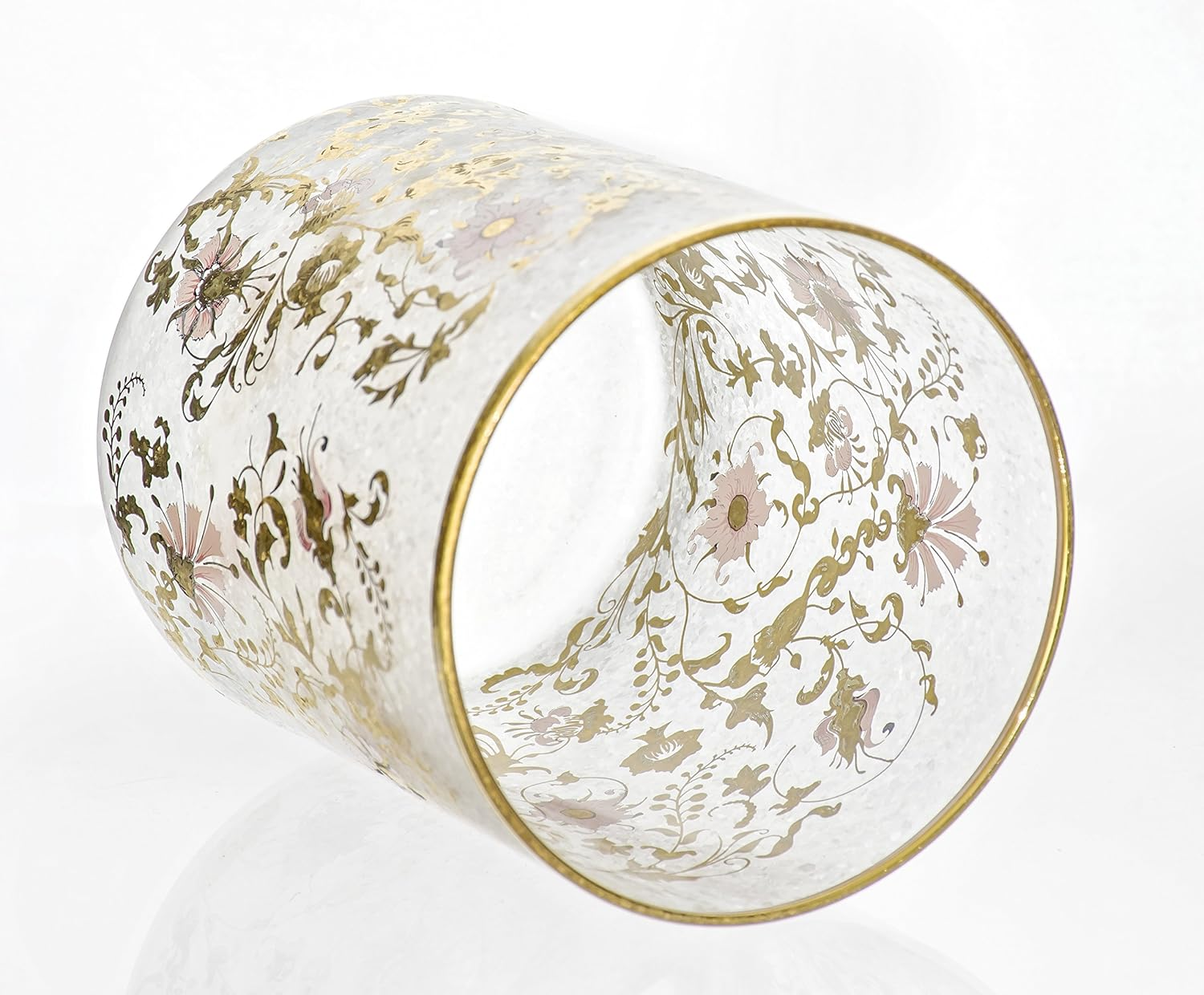 ADERIA S6102 El Dorado Rock Glasses, Pair Set, Arabesque Gold, 10.1 Fl Oz (300 Ml), Made in Japan, Presentation Box, Father'S Day, Mother'S Day, Respect for the Aged, Whiskey Glasses, Stylish, Birthday, 60Th Birthday, Celebration, Men'S, Birthday Gift, Thin, Retirement, Wedding, Shochu, Whiskey Glass image number 2