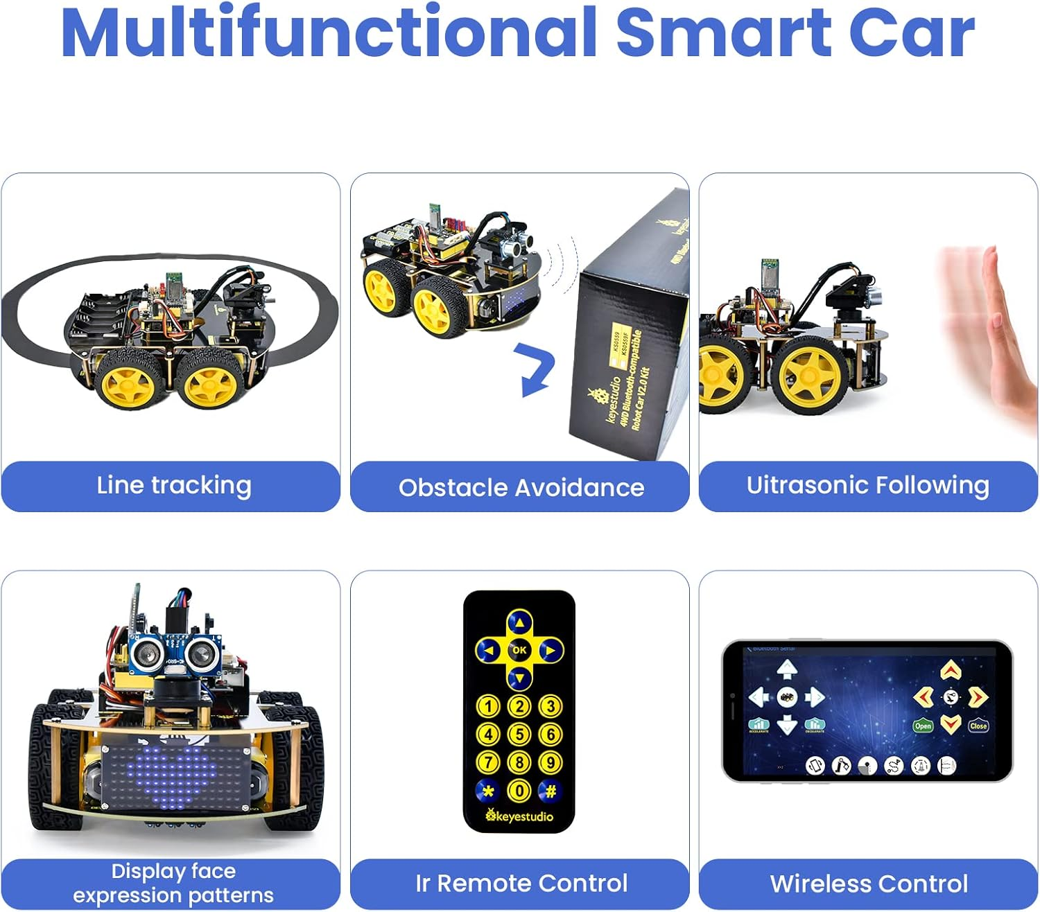 R3 Smart Robot Car Kit for Arduino and Scratch Robotics for Youth Ages 14+ Cool Engineering Building Kit, STEM Science Kits Coding Gifts for Boys Girls Teens Adults 15+ image number 5
