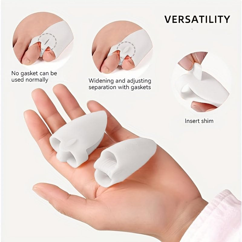 Pinky Toe Separators, Little Toe Spacers, 6 Pieces Small Toe Separators for Overlapping Toes Relieve Pain from Friction and Pressure Foot Care Tool image number 5