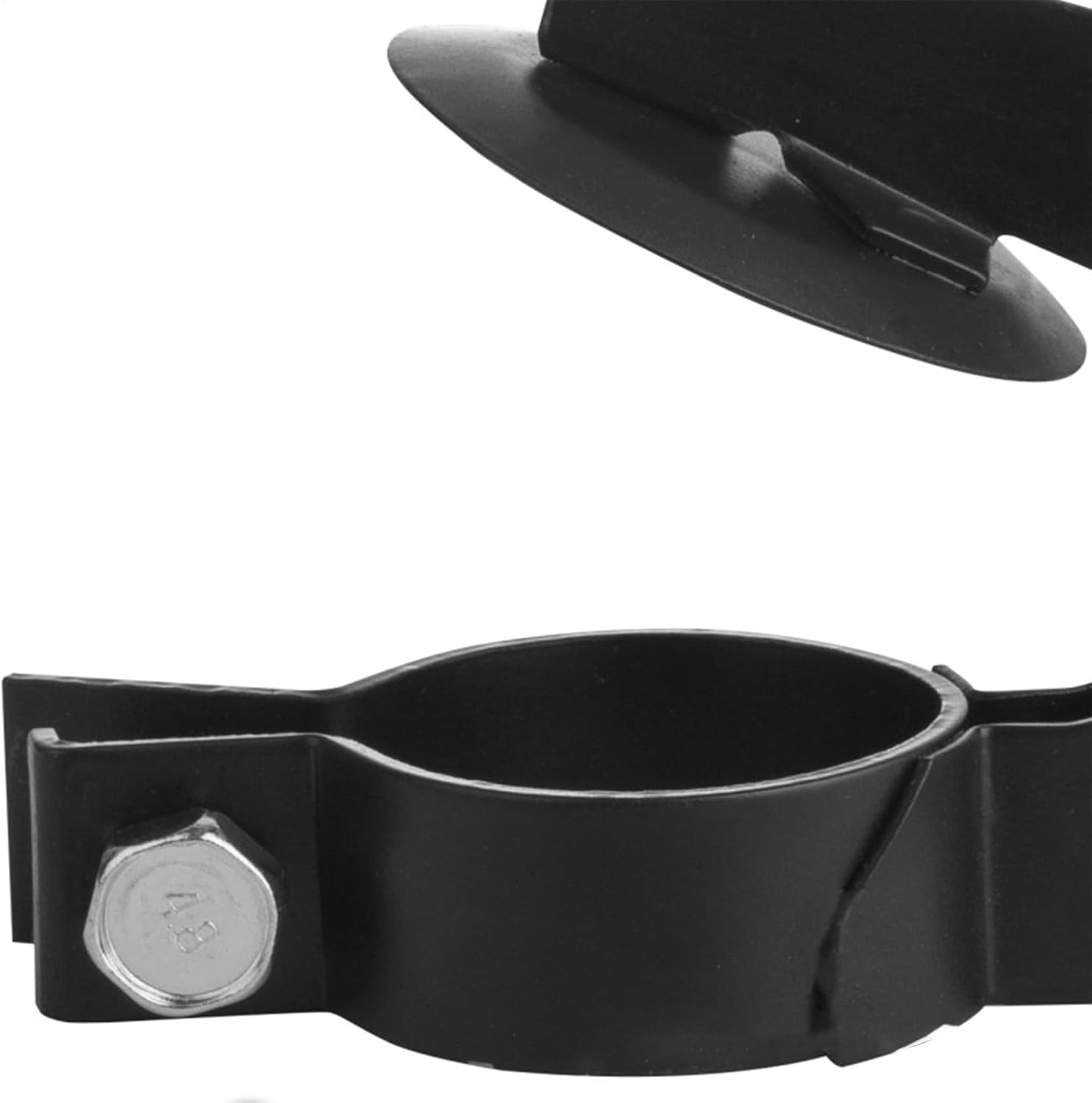 Tractor Exhaust Weather Flap, Carbon Steel Waterproof Muffler Cover, Black Wear Resistant Rain Cap, User Friendly Panel to Prevent Moisture and Debris, Ideal for Tractors, Trucks - Fym-50Y image number 3