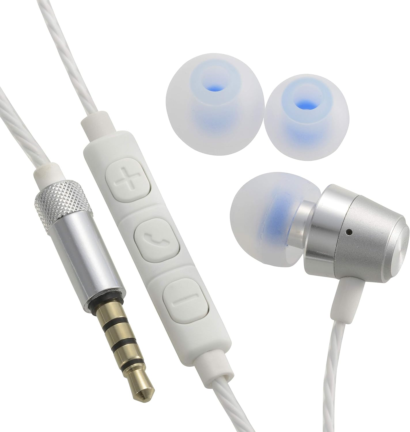 Ohm Electric HP-B171N-S 03-2431 OHM Audiocomm Single Inner Phone, Silver