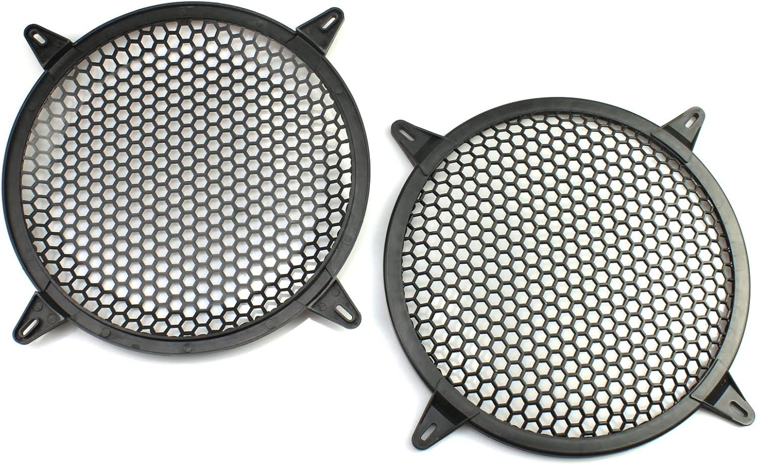 OZXNO 1 Pack 12 Inch Speaker Grills Subwoofer Grill Waffle Grill Guard Protector Covers with Mounting Screws ABS Mesh round Subwoofer Speaker Cover image number 1