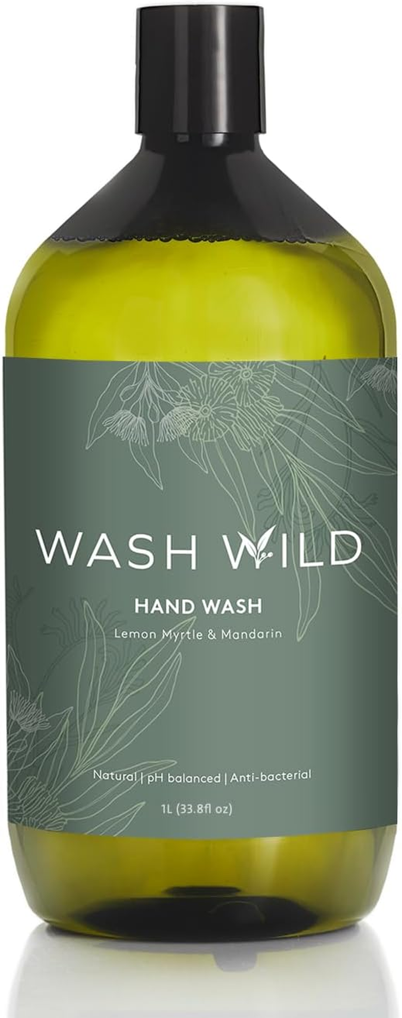 WASH WILD Hand Wash 1L, Plant & Mineral Based, 100% Biodegradable