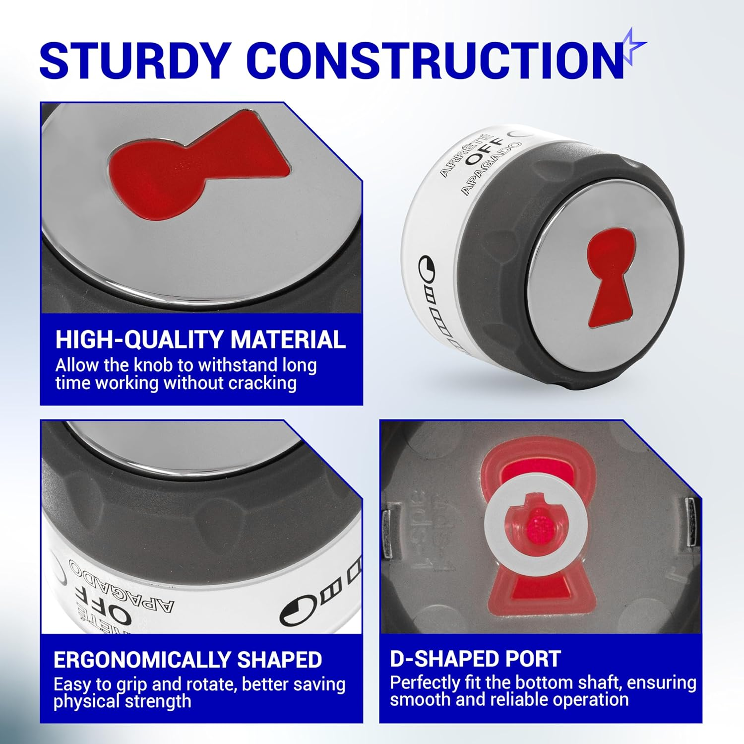 Bluestars [Updated] 91538 Lighted Control Knobs Assembly - Pack of 2 Grill Knobs for Weber Summit 400/600 Grills Manufactured in 2012 Years and Later - Fit E-470/670 S-460/470/660/670 and More image number 1