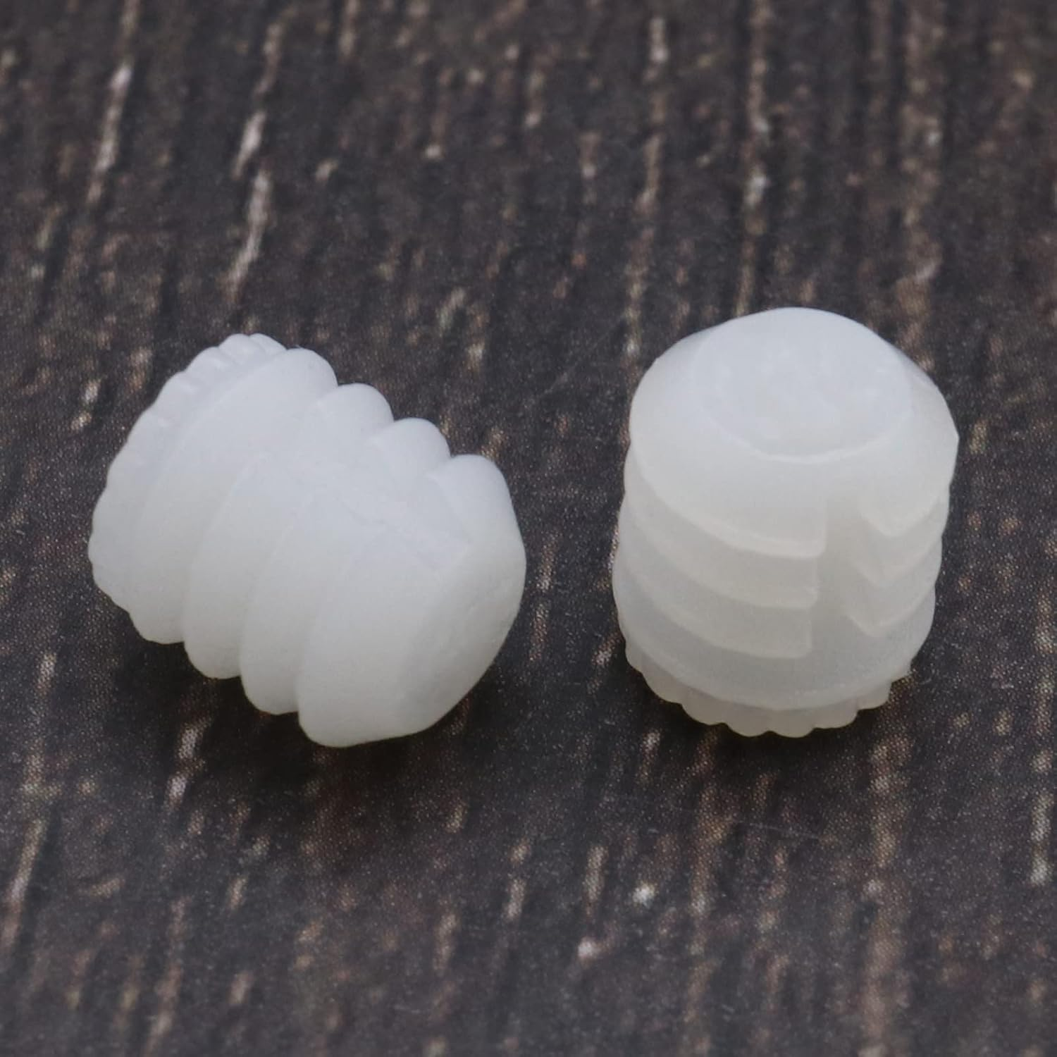 Ecsing 100Pcs M4X10Mm Hinge Expansion Dowels Plastic Expansion Dowels 4Mm White Hinge Dowel Inserts Accessories for Cabinet Cupboard 8.8X10Mm image number 4