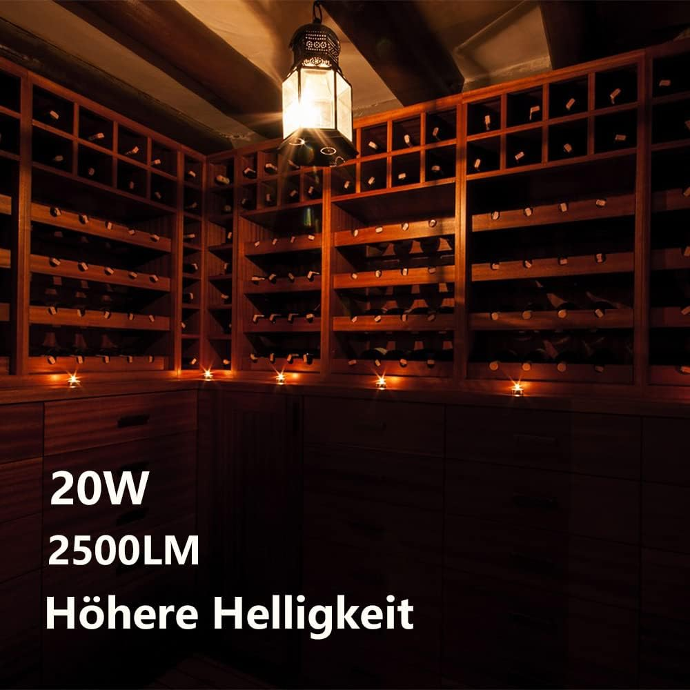 Feileman E27 LED Warm White 20 W Super Bright Light, 3000 K LED Light Bulb E27 20 W 2500 LM Replaces 153 W Halogen Bulb A65 LED Bulb High Brightness Ultra Bright Non-Dimmable Pack of 3 image number 4