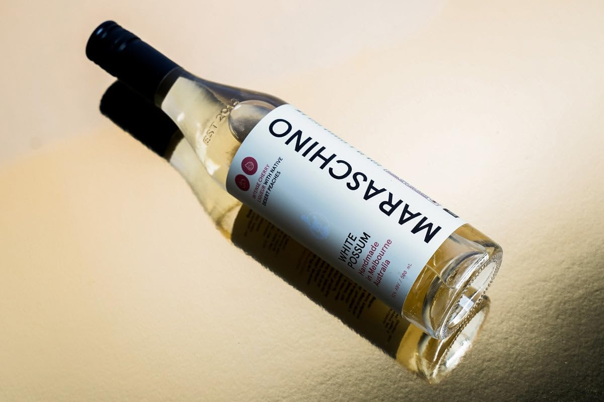 White Possum Australian Maraschino Liqueur &ndash; Vibrant & Aromatic with Real Cherries & Almond Notes &ndash; Small-Batch & Handcrafted &ndash; 500Ml