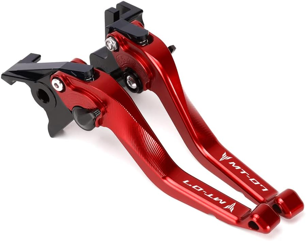 Modeer for MT-07 FZ-07 2014-2022 Motorcycle Aluminum Shorty Brake Clutch Levers Mt07 Fz07 Mt 07 Fz 07 Accessories (Blue) - Black image number 6