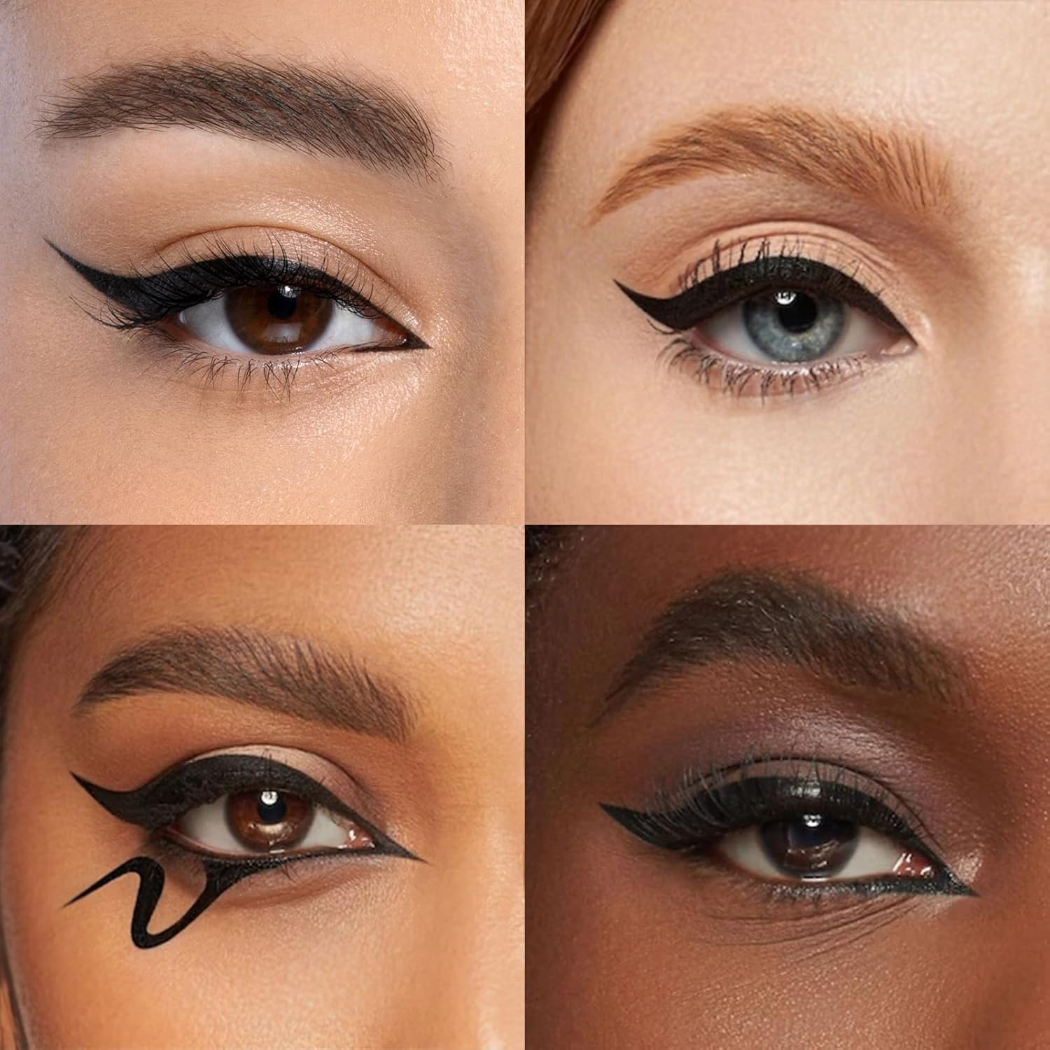 Boobeen Liquid Eyeliner, Waterproof Eyeliner Pen with Felt Tip, Liquid Ink Eye Liner Pen to Create Bold Eye Looks, Smooth Application, Black