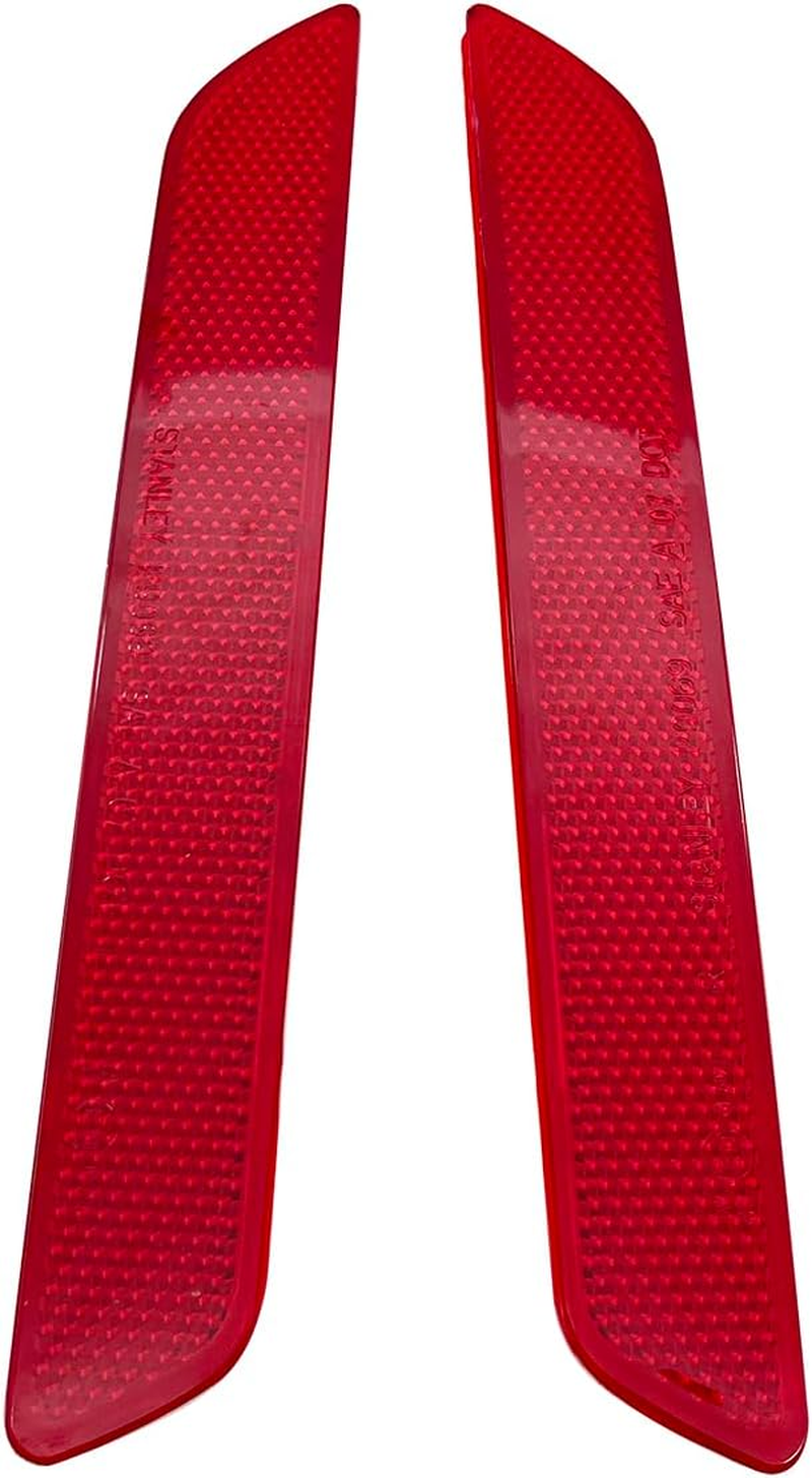 Fits for Honda CRV CR-V 2010 2011 Rear Mounted Bumper Reflector Red Marker Lights Lens Trim Rear Left and Right Brake Lamps image number 4