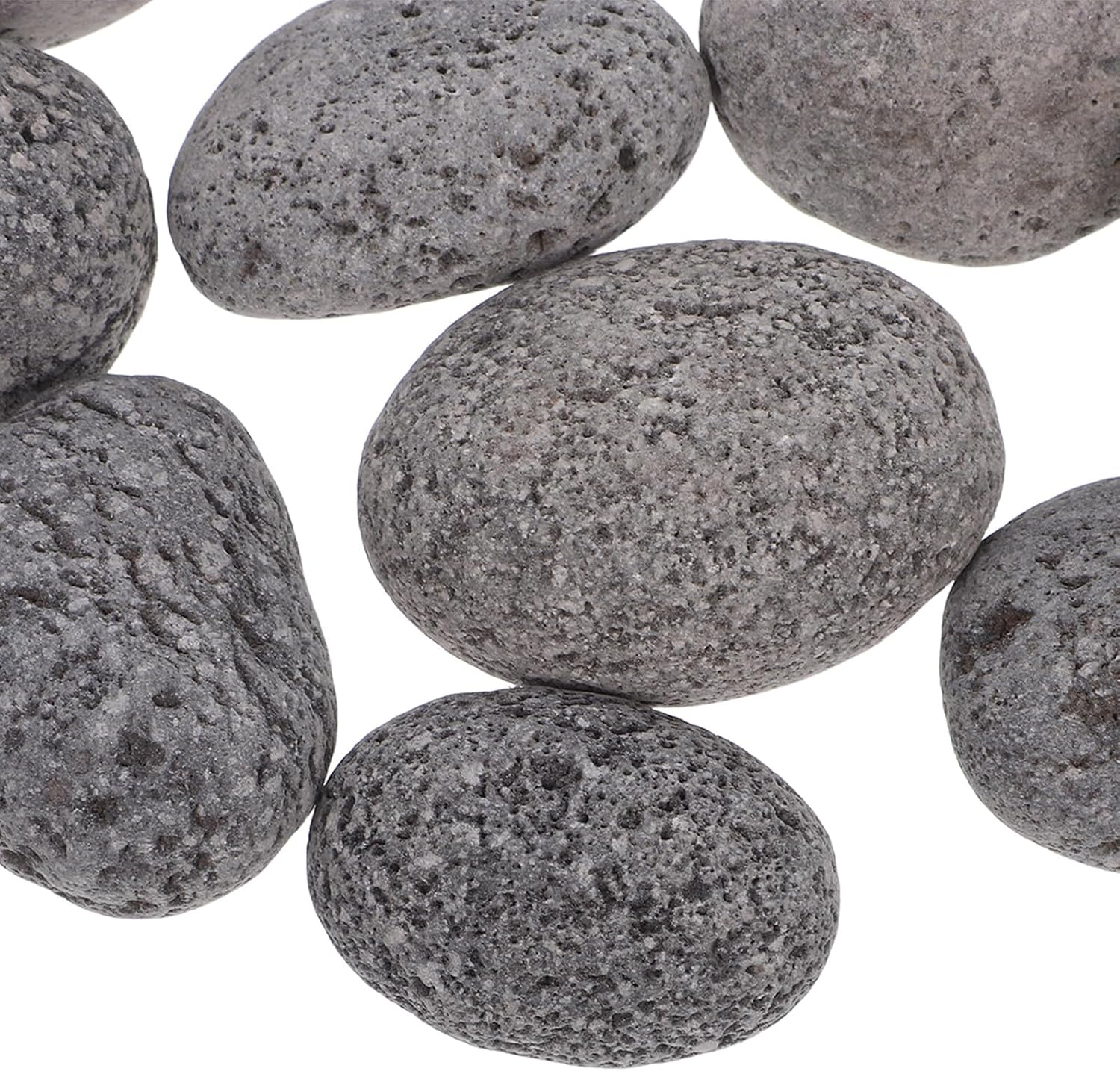 CHILDWEET Natural Volcanic Lava Rocks for Fire Pit 1Kg Pack 3-5Cm Reusable Fire Stones for Gas Grill Outdoor Fireplace and Patio Decoration image number 4